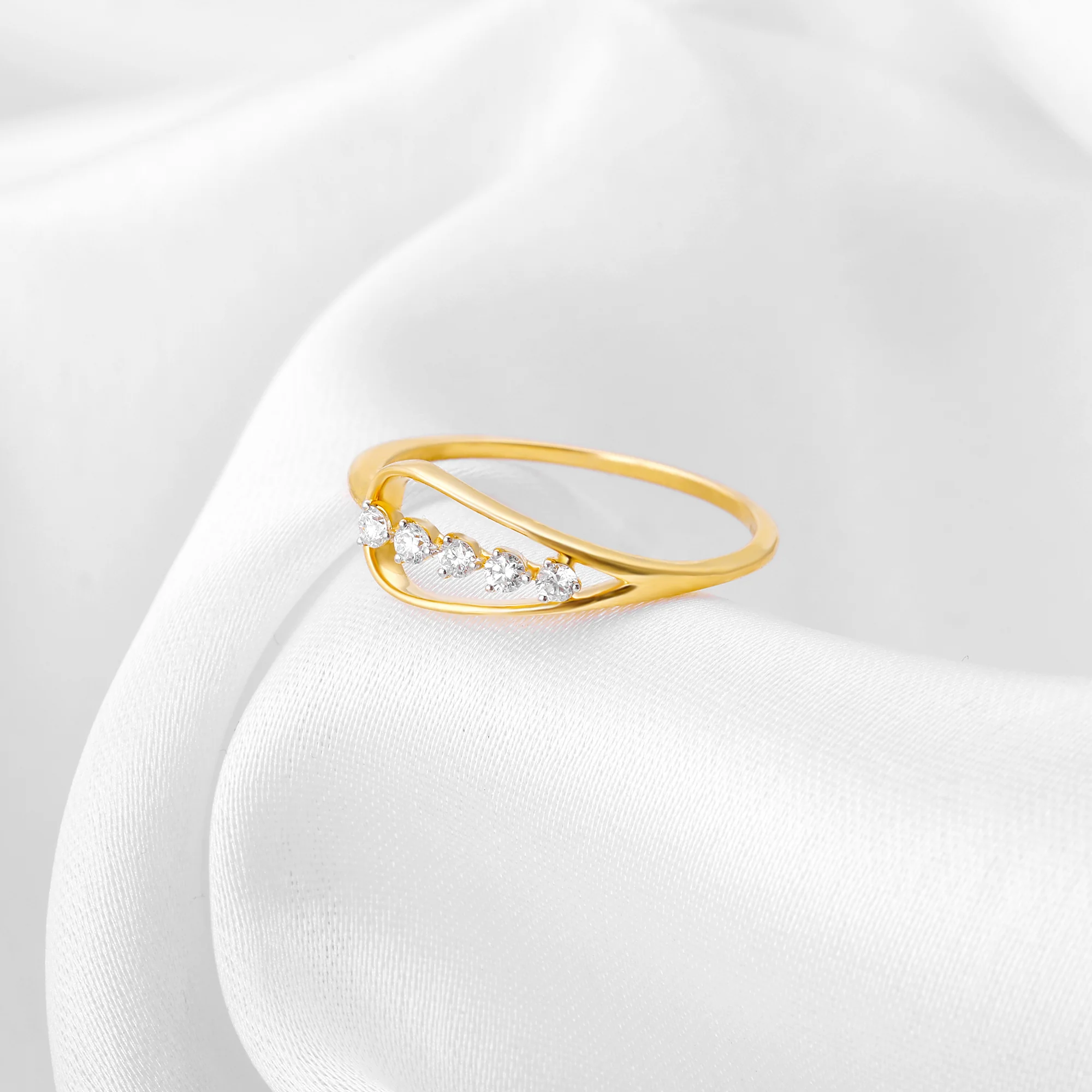 Gold Love for Sparkles Lab Grown Diamond Ring (Size 13) - Image 2