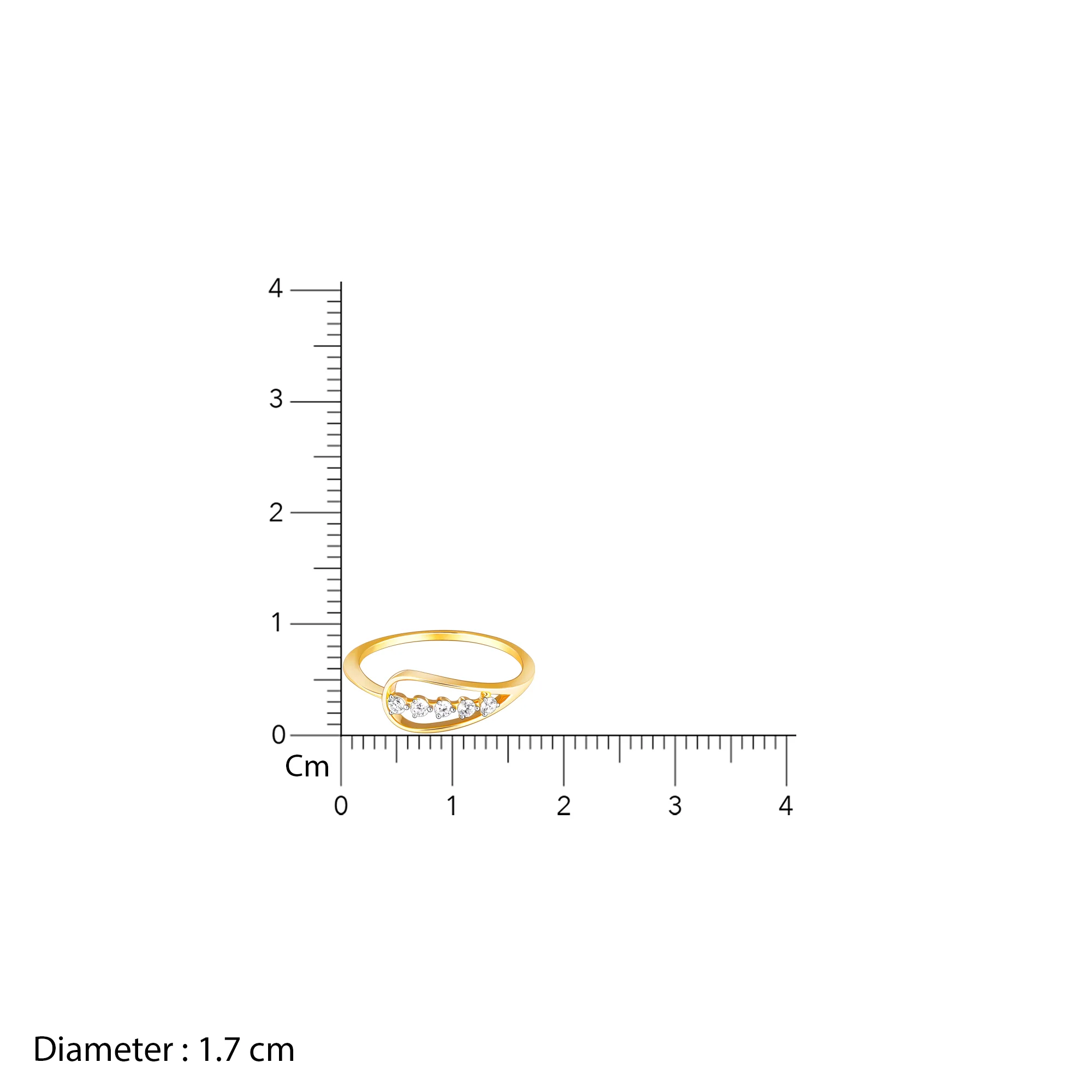 Gold Love for Sparkles Lab Grown Diamond Ring (Size 13) - Image 5
