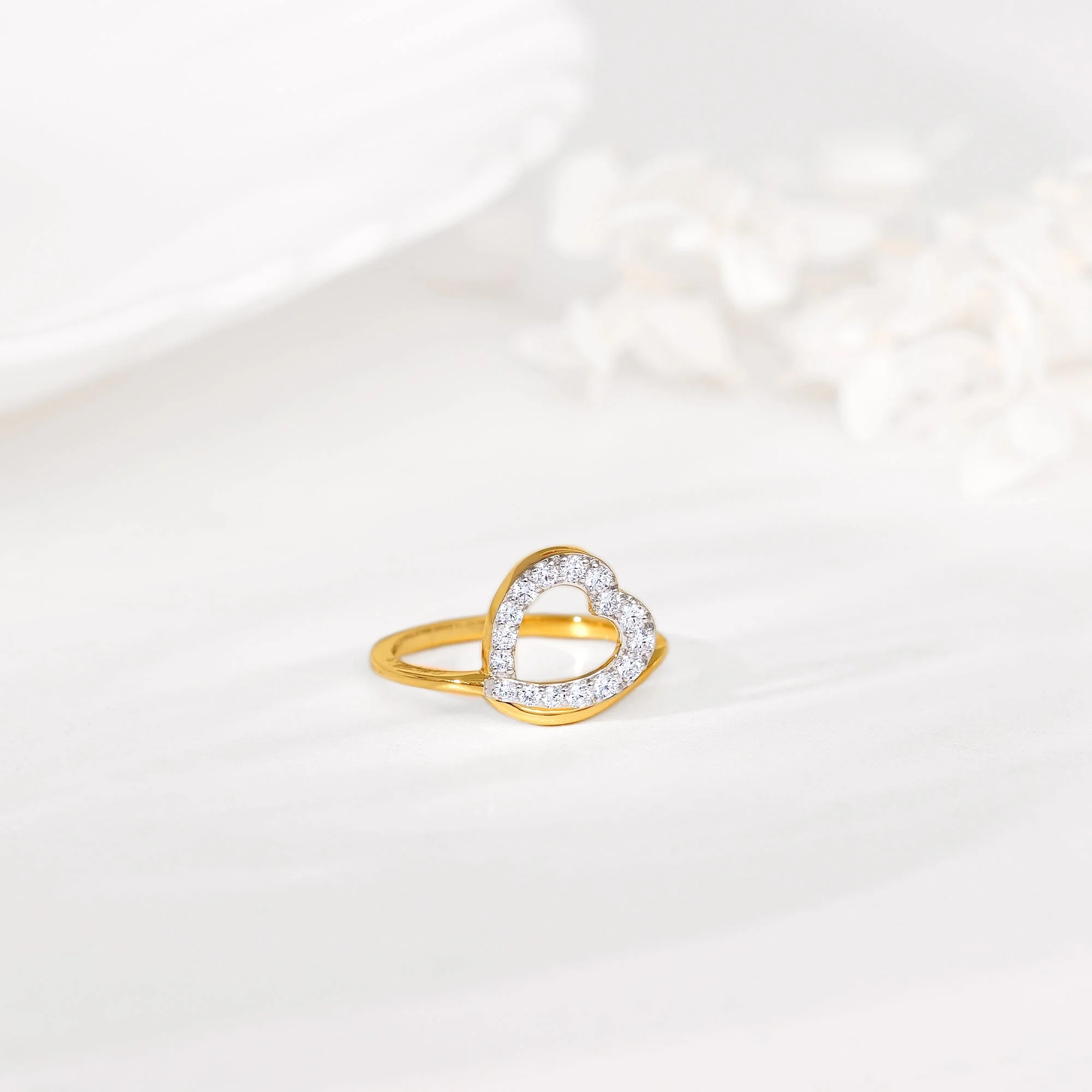 Gold Love Pop Diamond Ring - Image 2