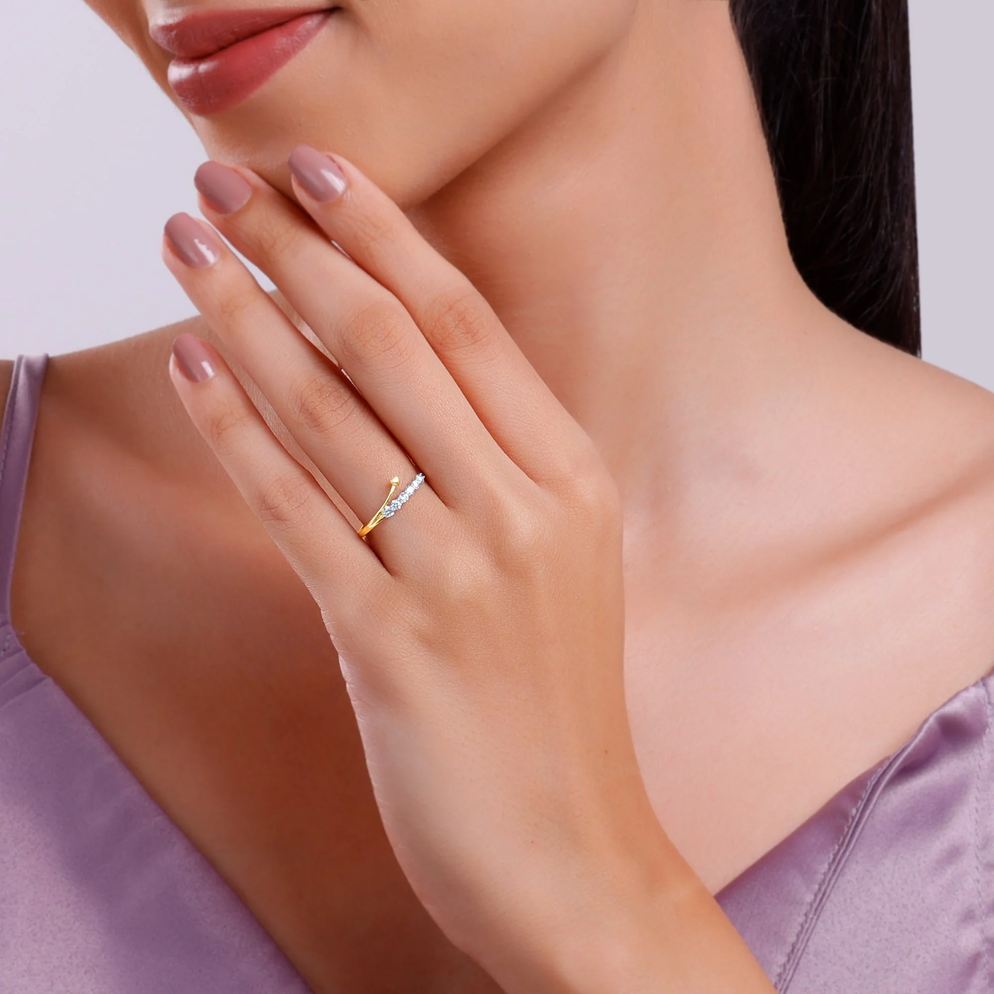 Gold Lovelight Lab Grown Diamond Ring - Image 3