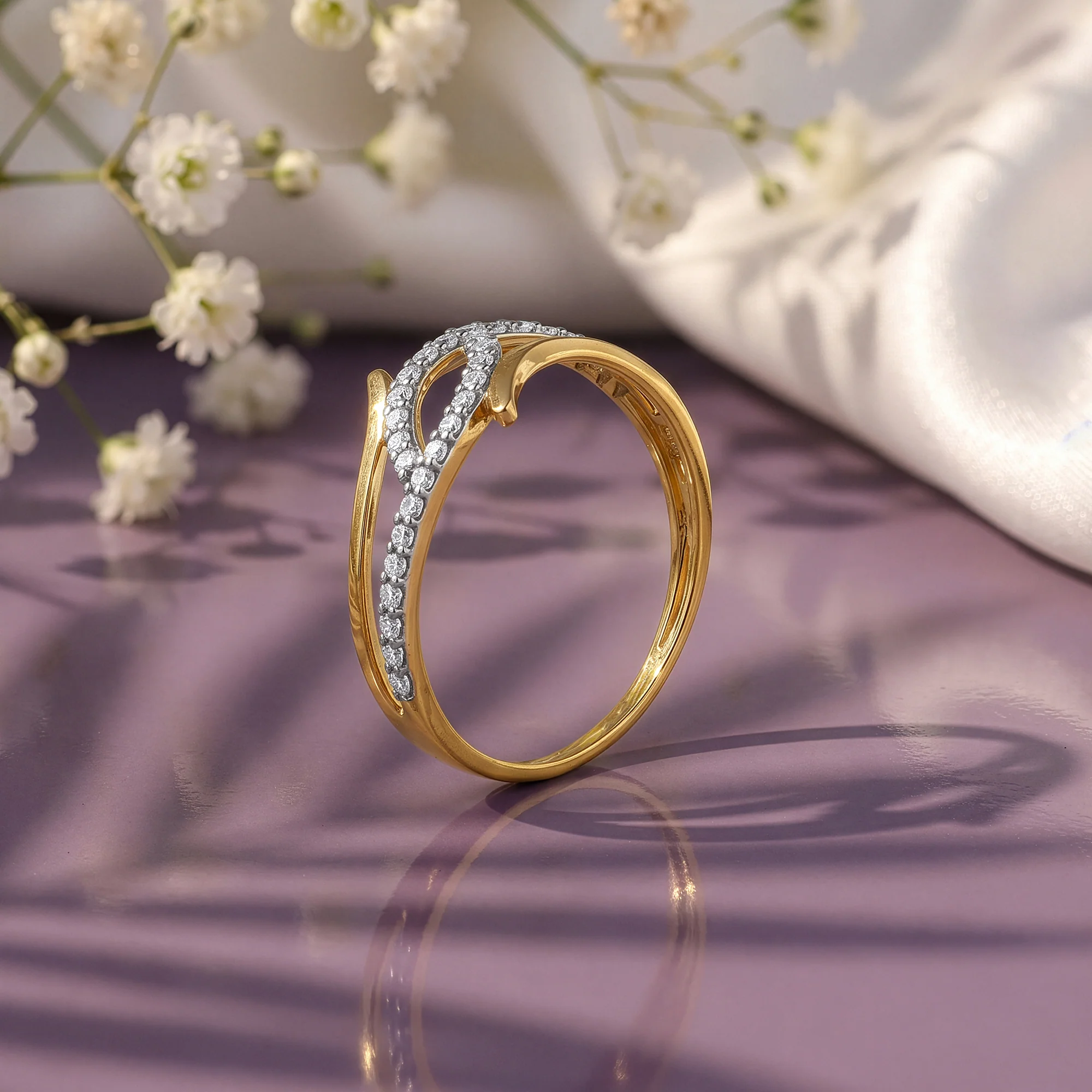 Gold Lumen Gaze Lab Grown Diamond Ring (Size 12) - Image 2