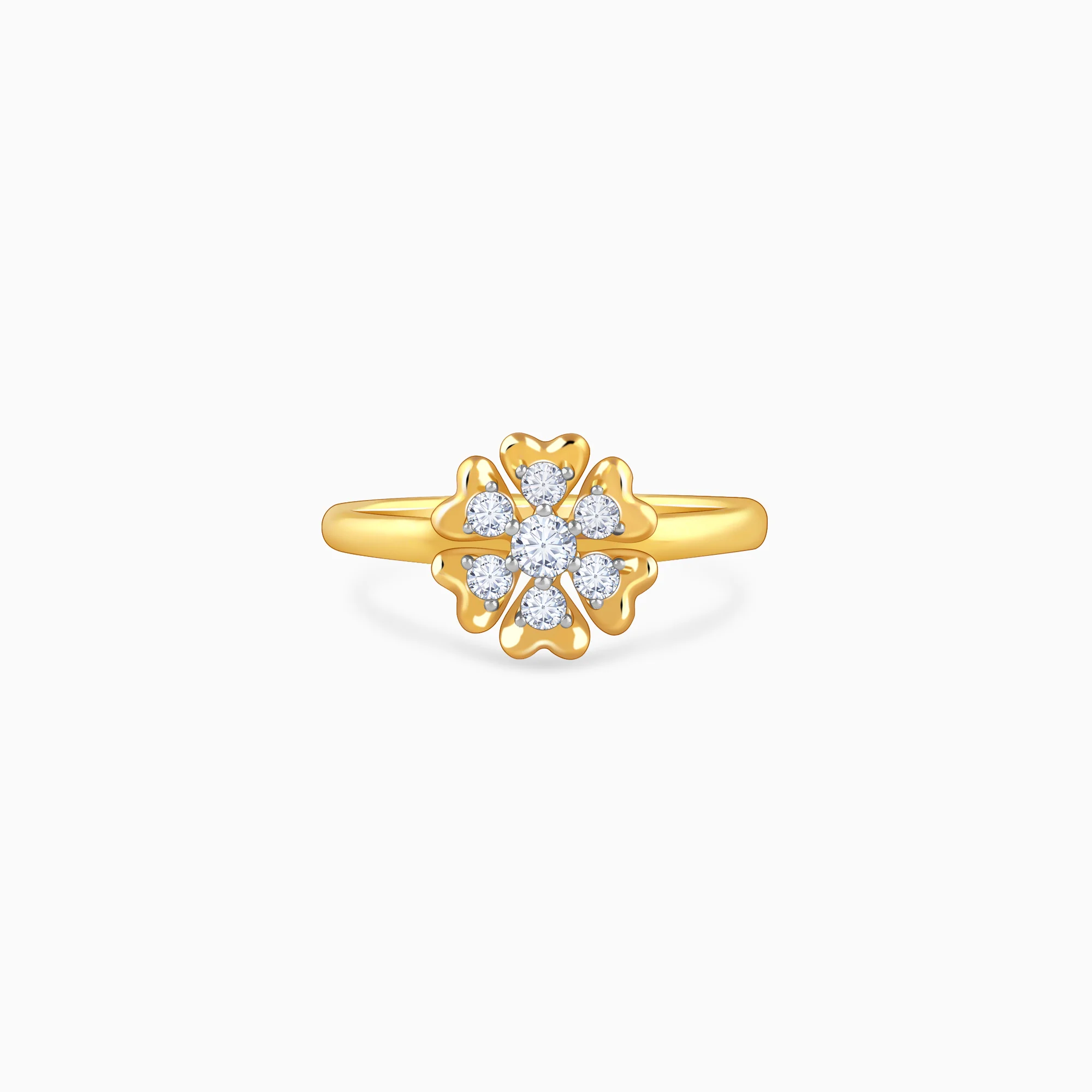 Gold Lumière Bloom Lab Grown Diamond Ring