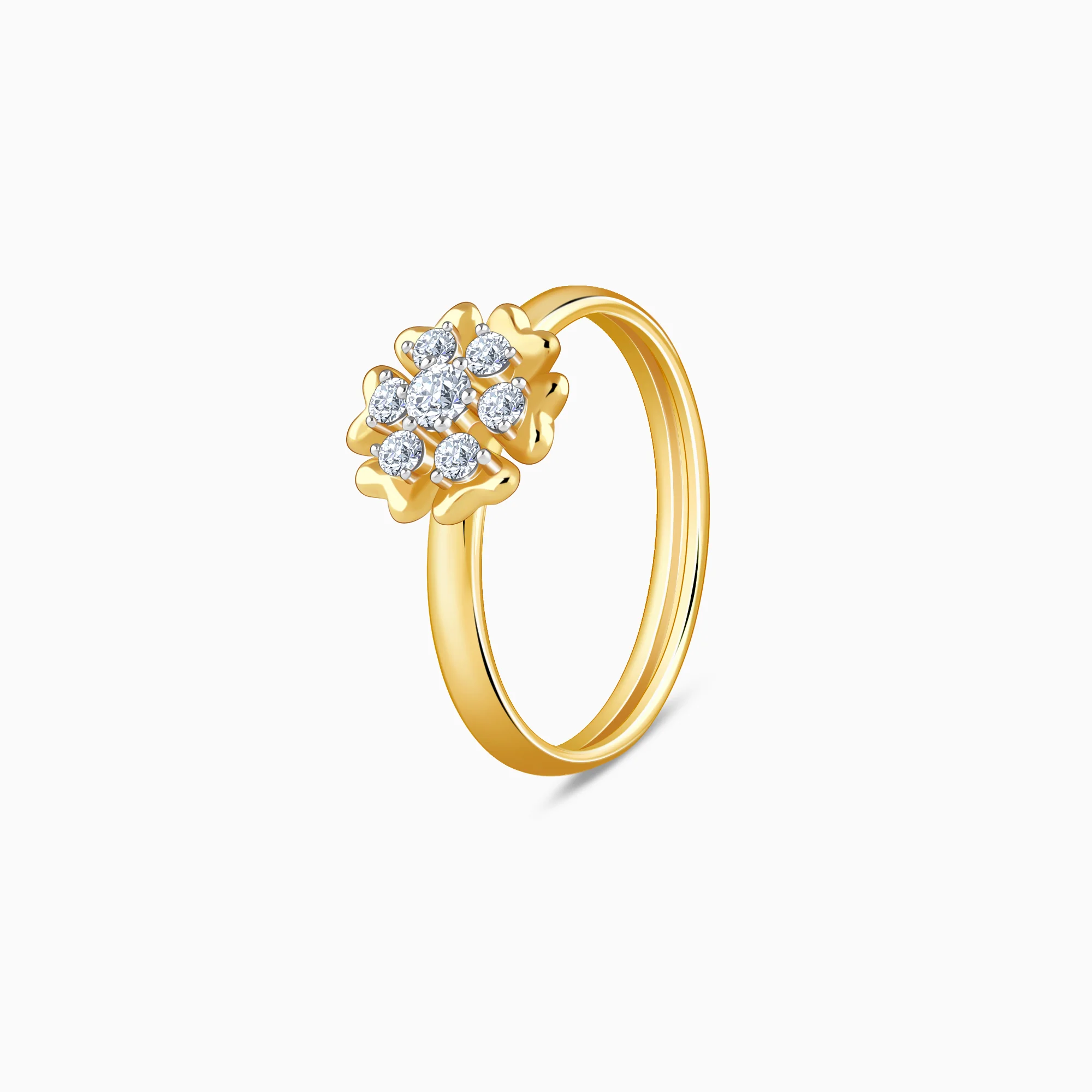 Gold Lumière Bloom Lab Grown Diamond Ring - Image 4