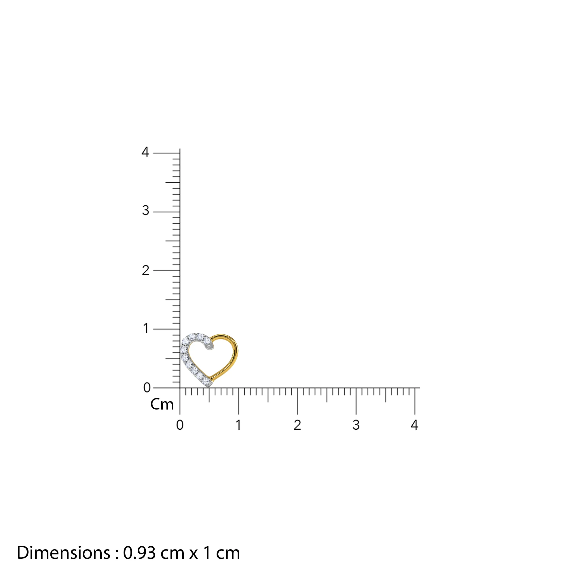 Gold Luminous Hearts Lab Grown Diamond Earrings - Image 5