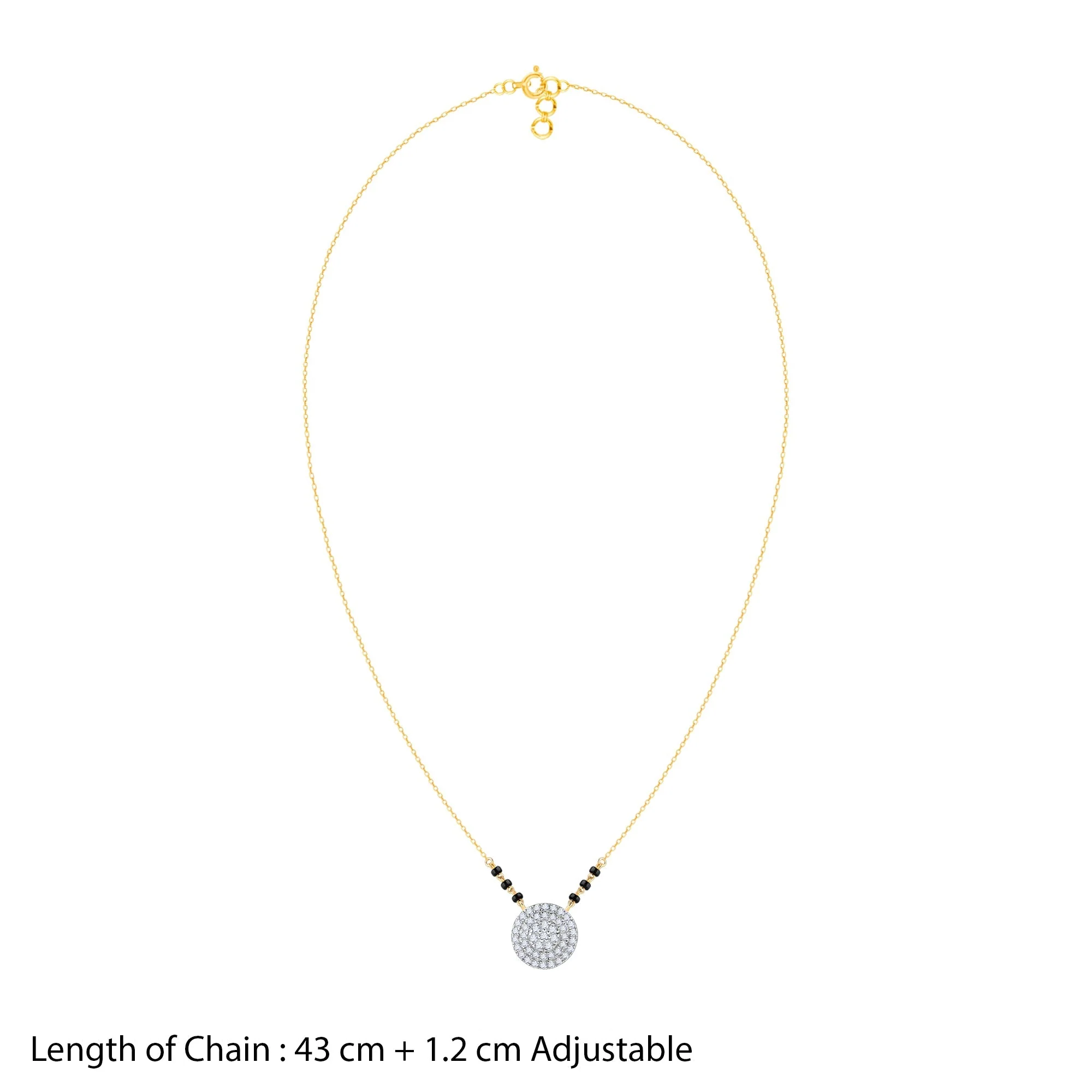 Gold Megha Diamond Mangalsutra - Image 5