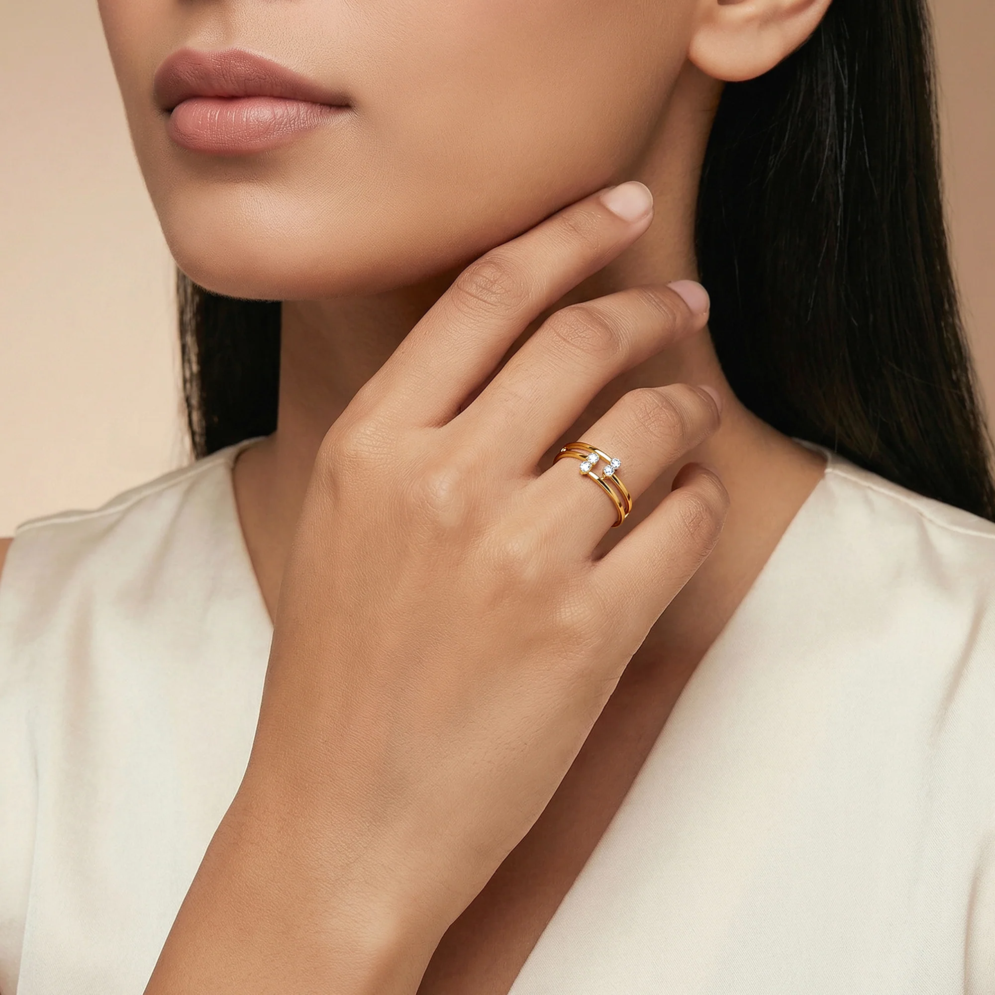 Gold Museworthy Lab Grown Diamond Ring (Size 12) - Image 3