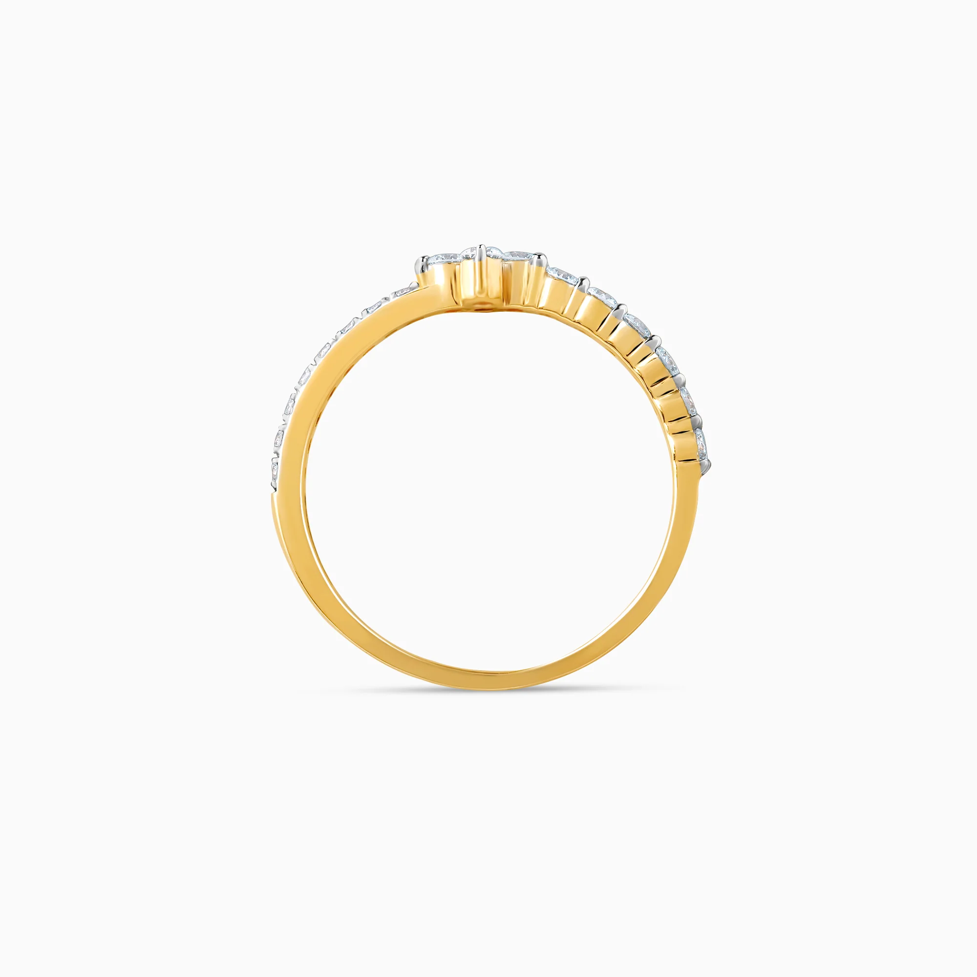 Gold My Forever Tiara Lab Grown Diamond Ring - Image 5