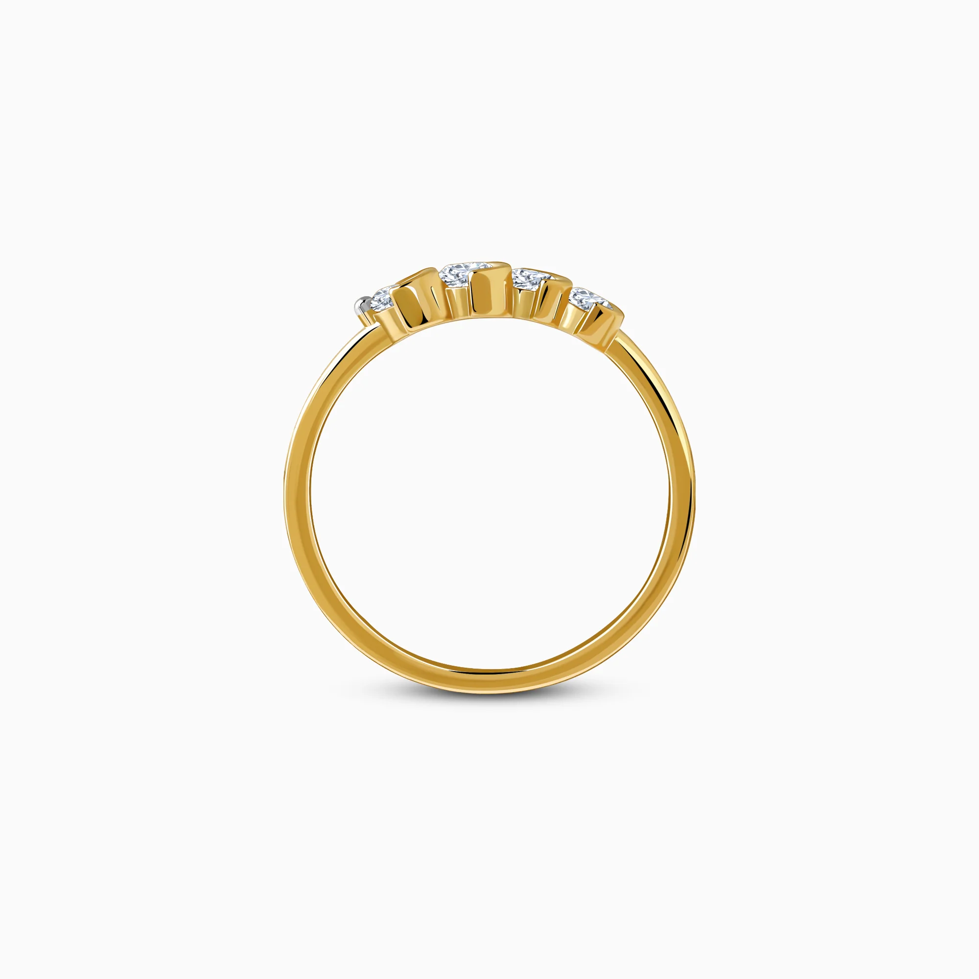 Gold Noira Lab Grown Diamond Ring - Image 5