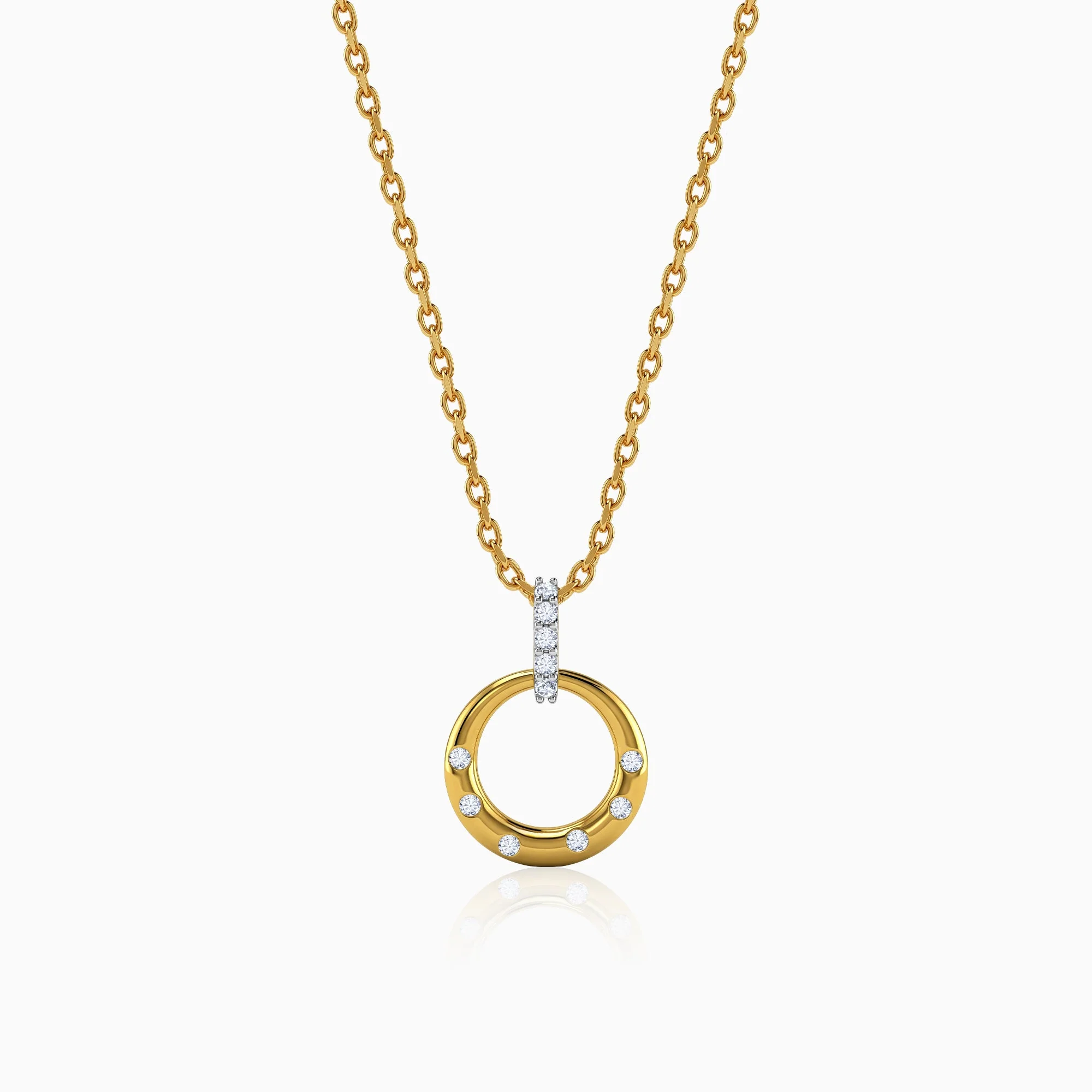 Gold Opulent Classic Lab Grown Diamond Pendant