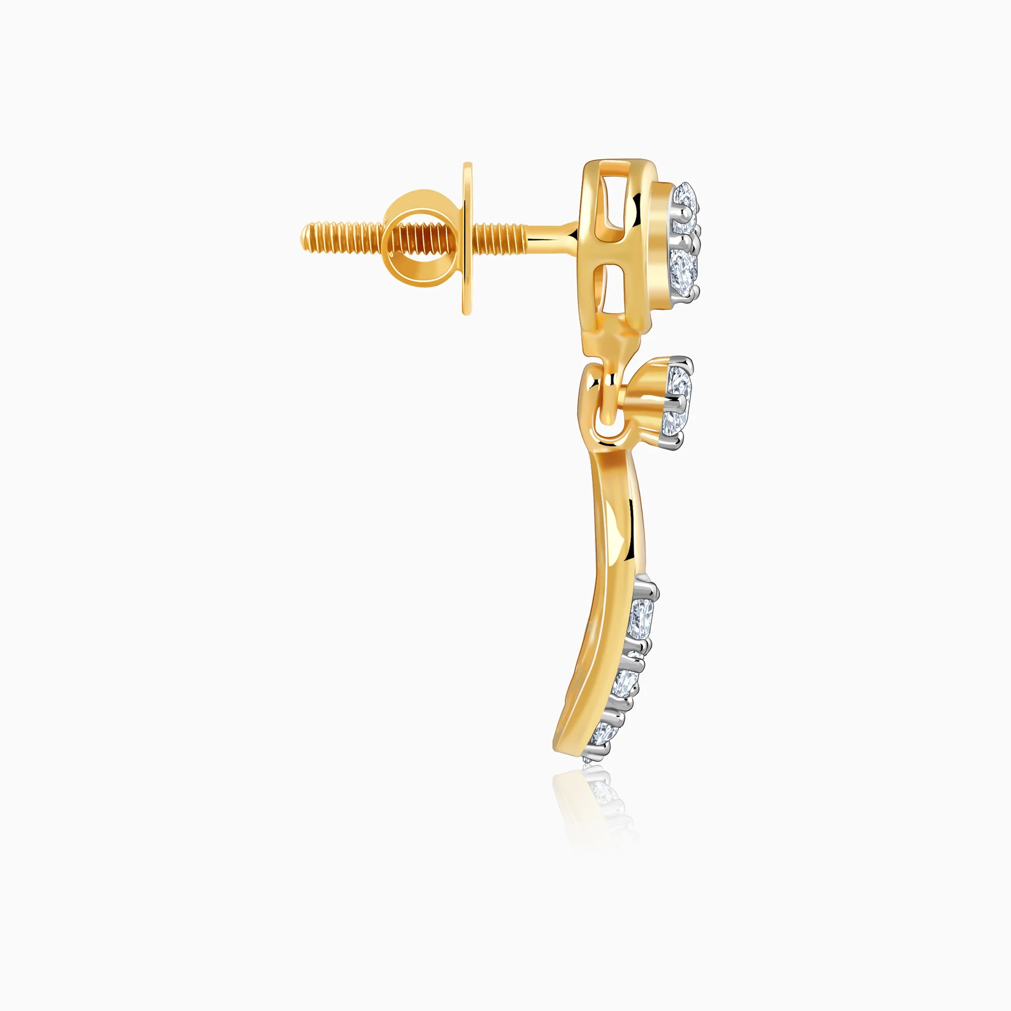 Gold Orb of Grace Lab Grown Diamond Earrings - Image 5