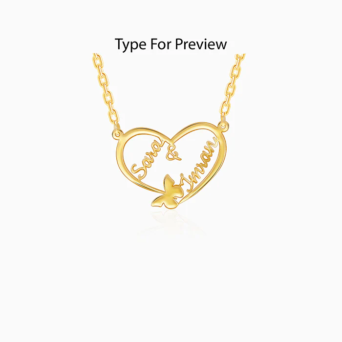Gold Personalised Forever Yours Pendant - Image 2