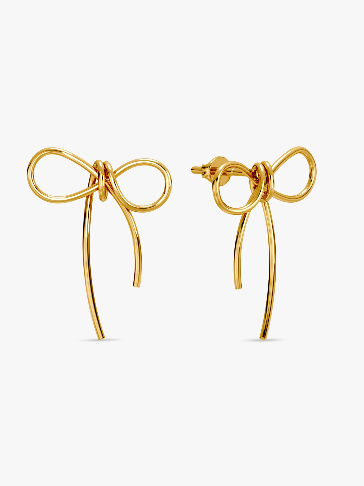 Gold Plated Coquette Earrings