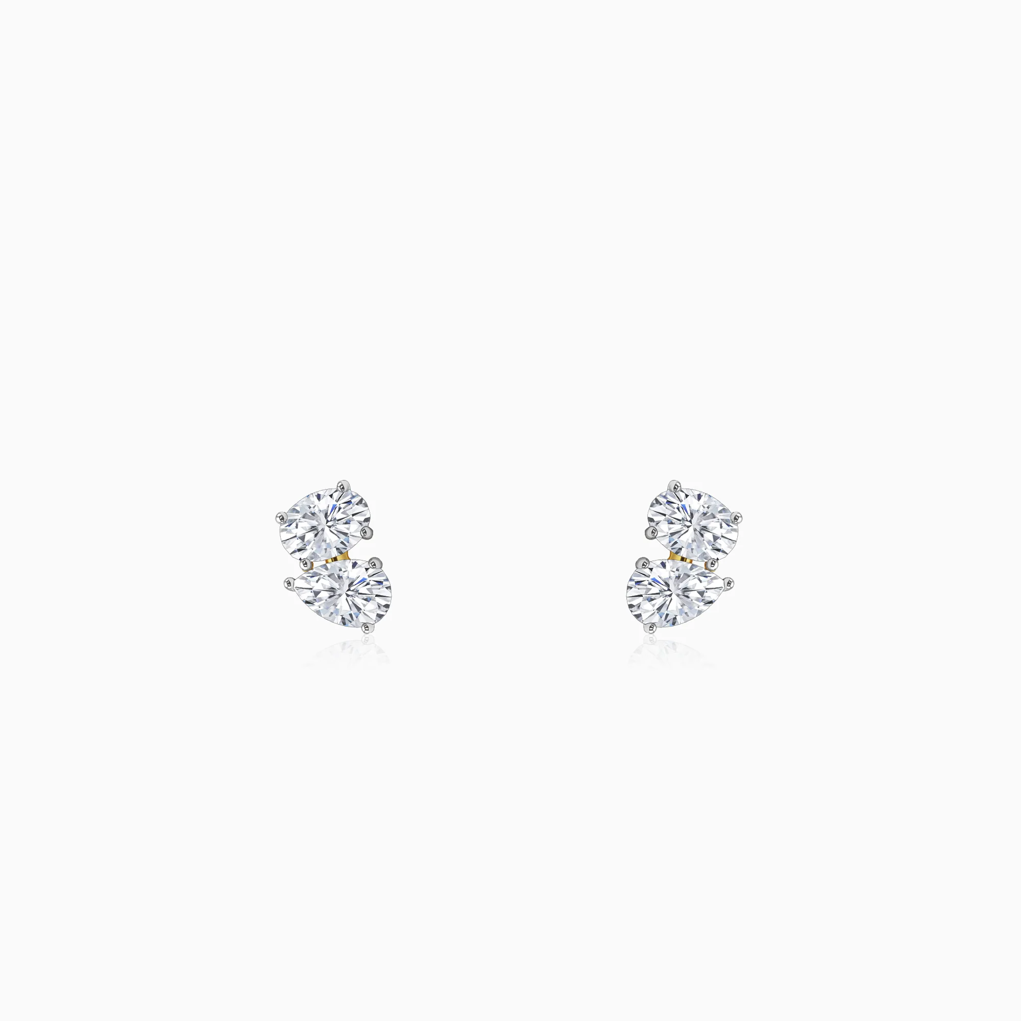 Gold Poised Glow Lab Grown Diamond Earrings