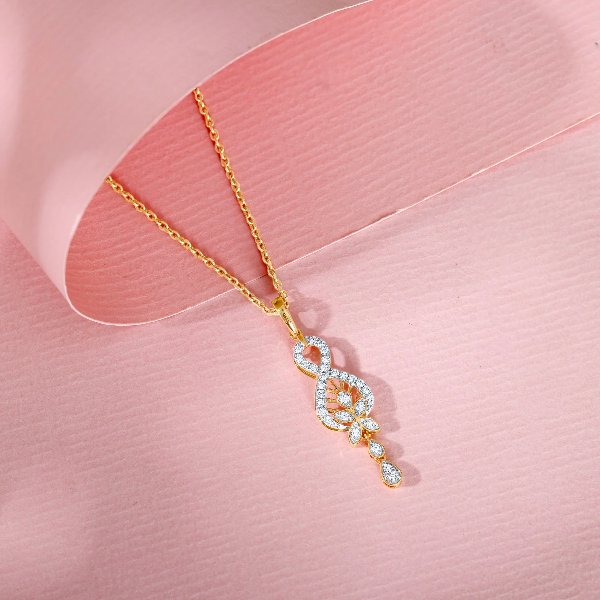 Gold Precious Infinity Lab Grown Diamond Pendant - Image 2