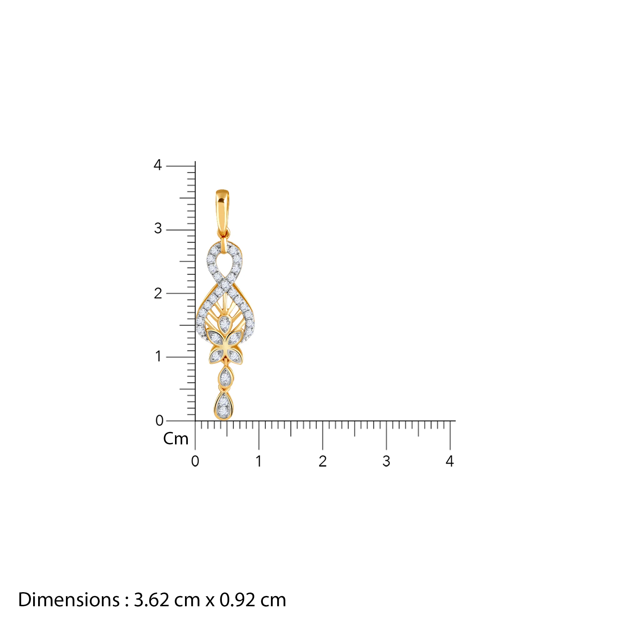 Gold Precious Infinity Lab Grown Diamond Pendant - Image 6