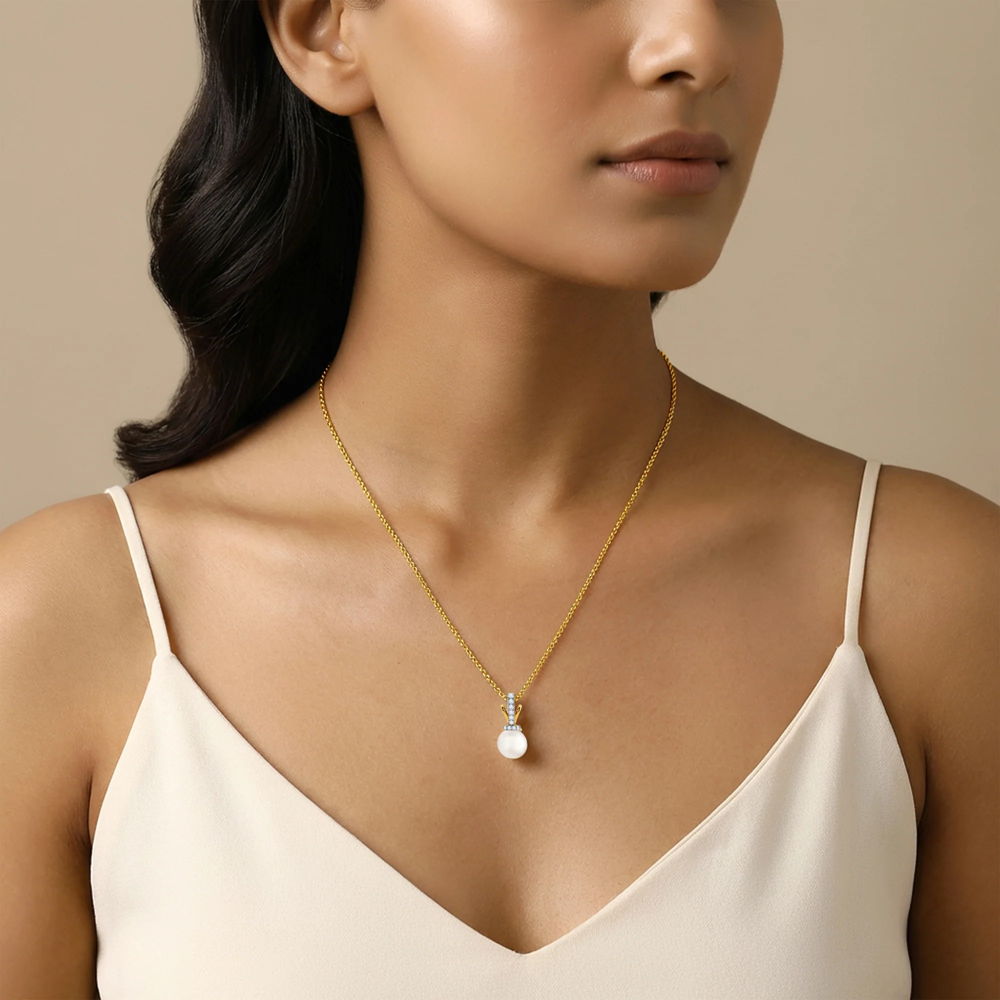 Gold Preziosa Lab Grown Diamond Pendant - Image 3