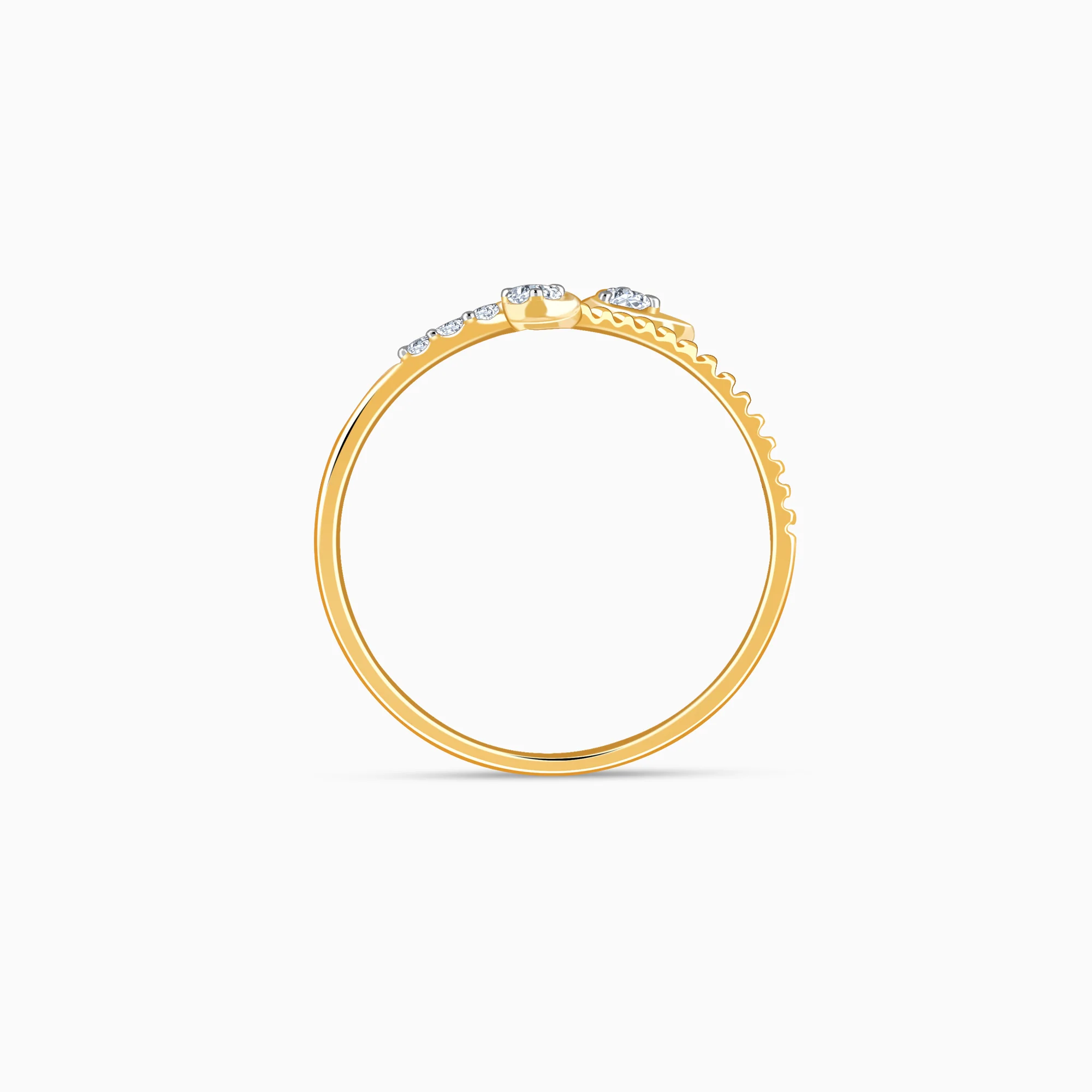 Gold Prism Aura Lab Grown Diamond Ring - Image 5
