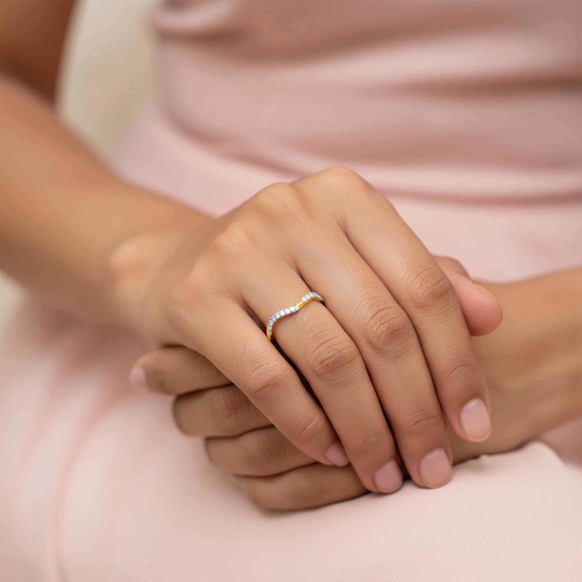 Gold Pristine Set Lab Grown Diamond Ring - Image 3