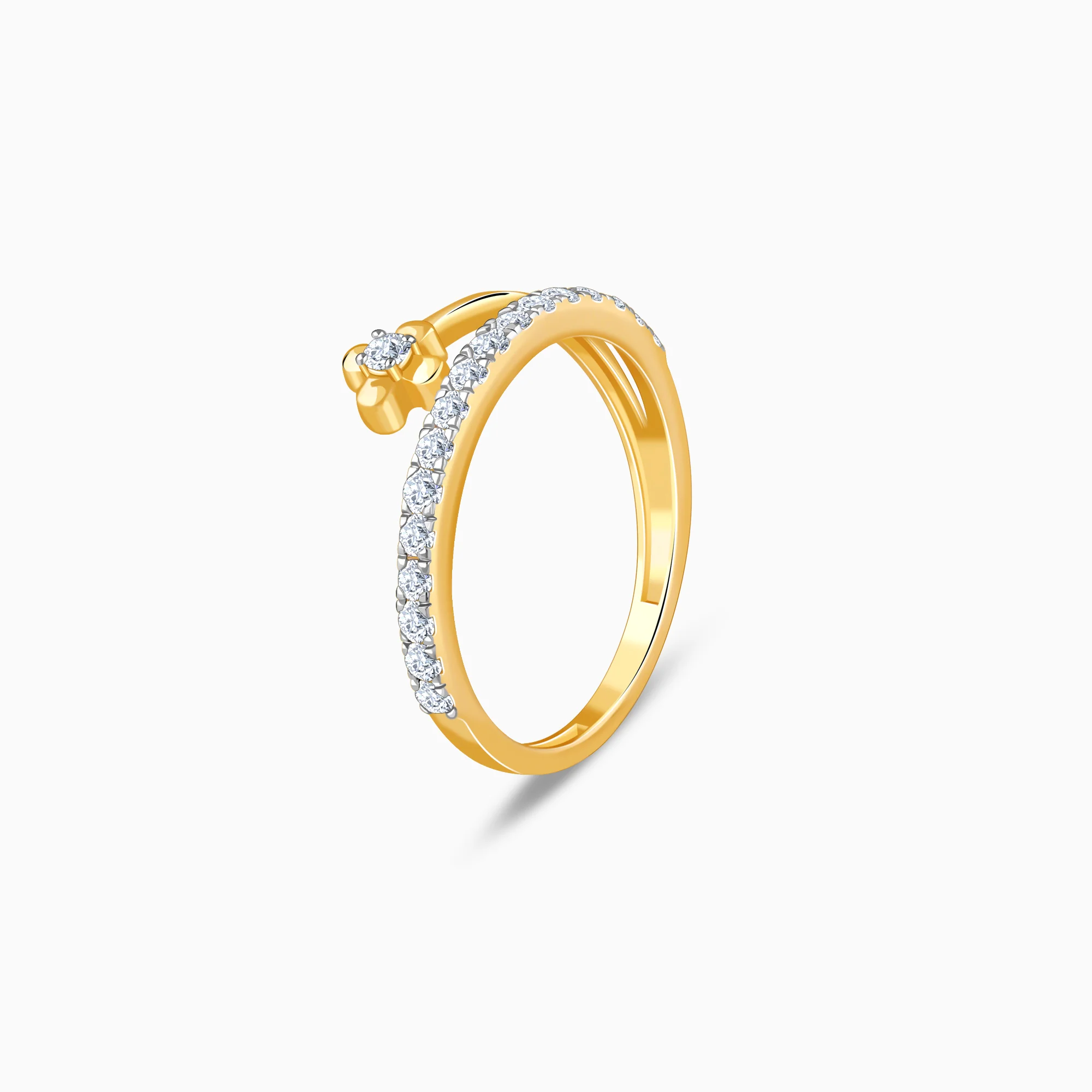 Gold Prong Lab Grown Diamond Ring - Image 4