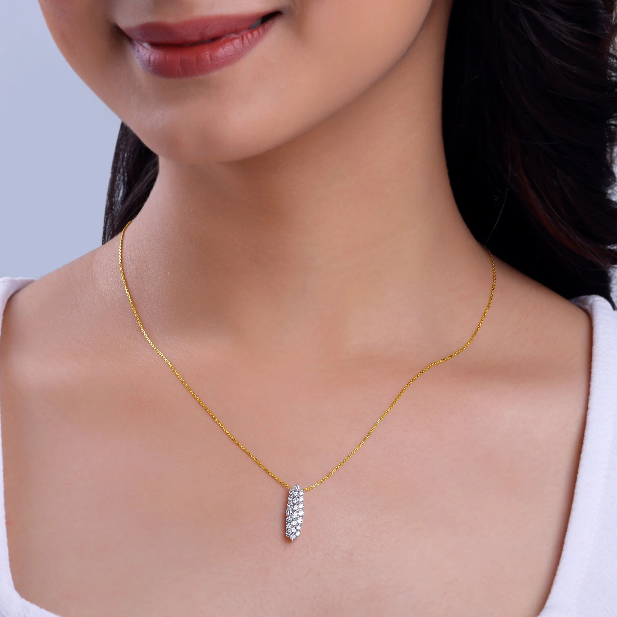 Gold Pure Bliss Diamond Necklace - Image 3
