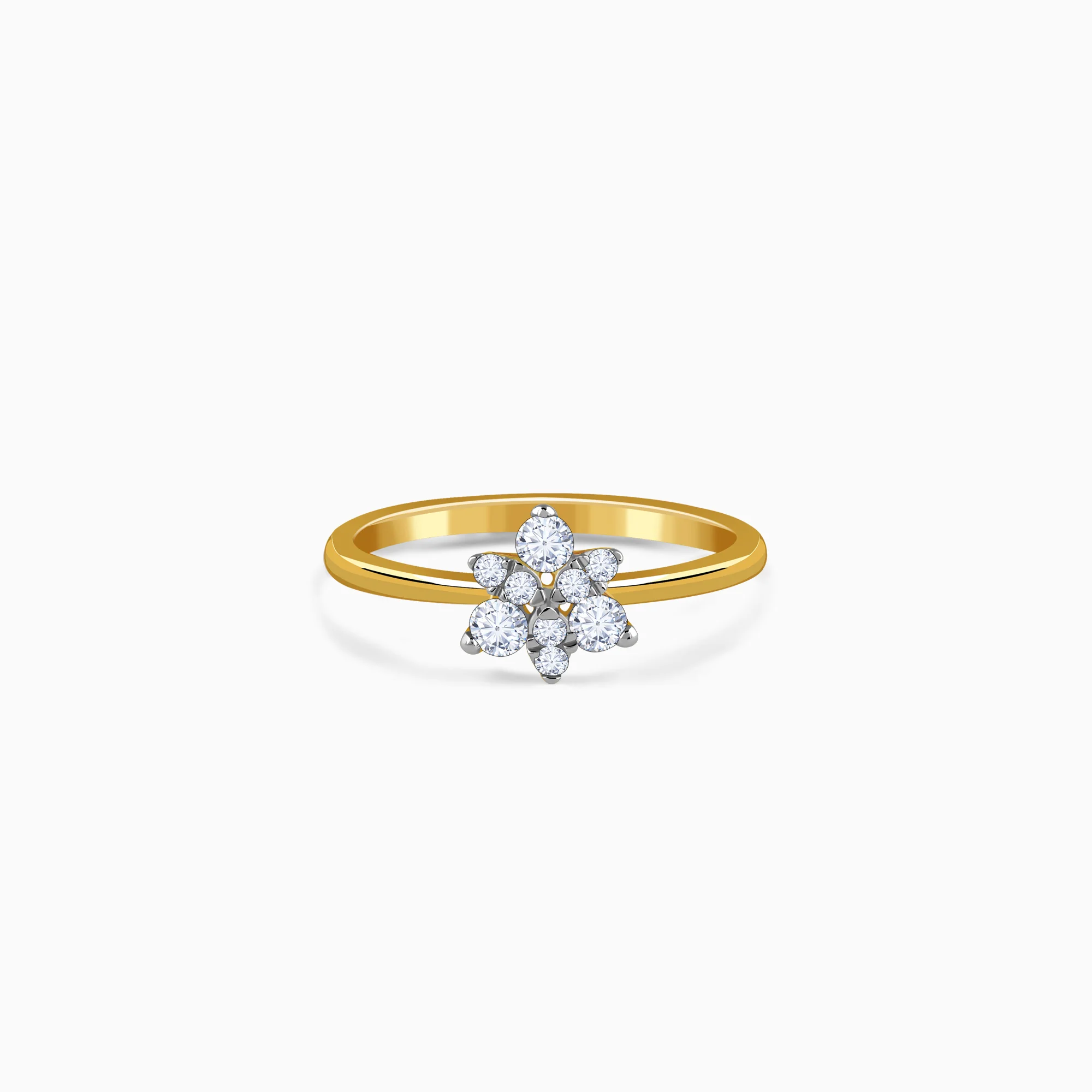 Gold Radiapetal Lab Grown Diamond Ring