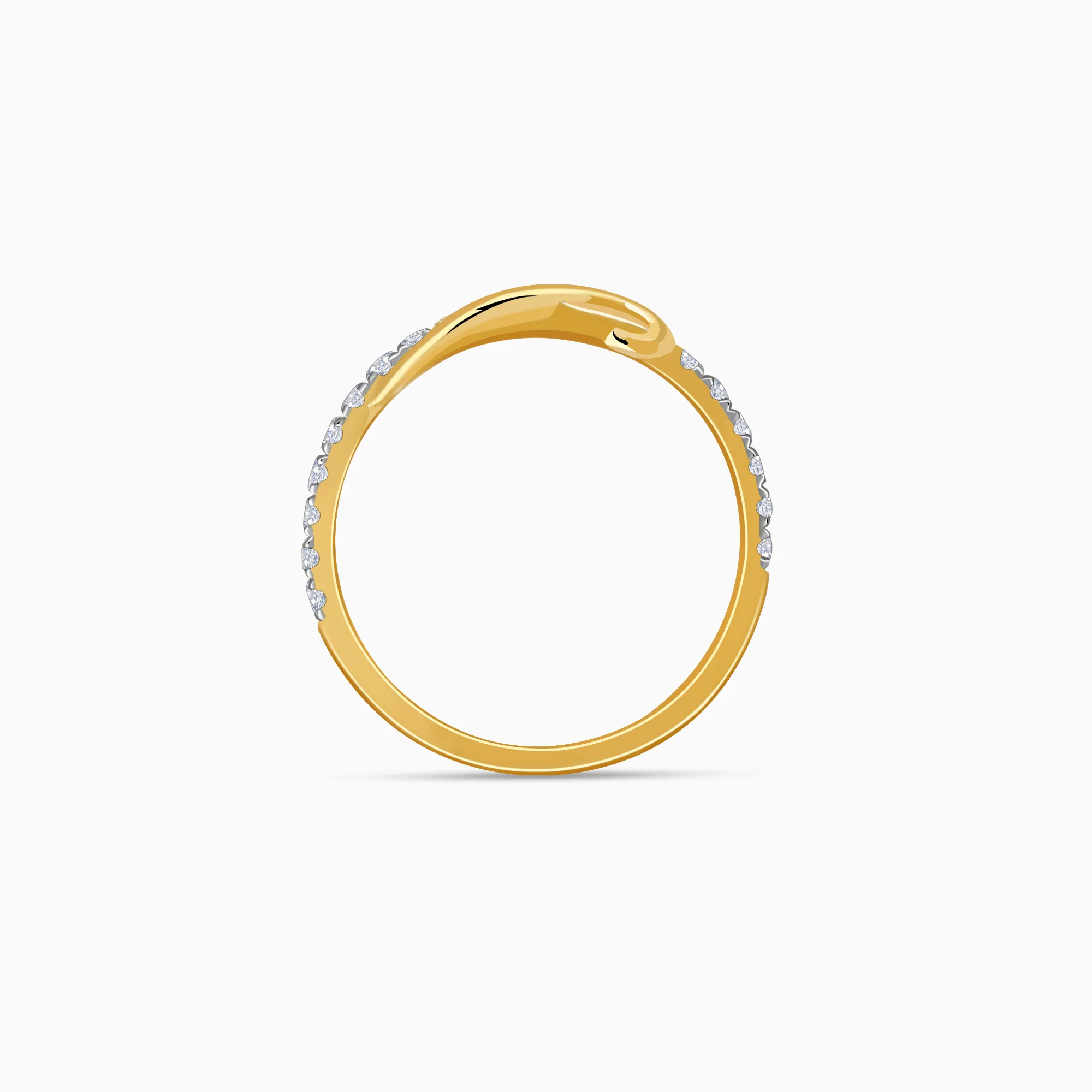 Gold Regal Rise Lab Grown Diamond Ring - Image 5