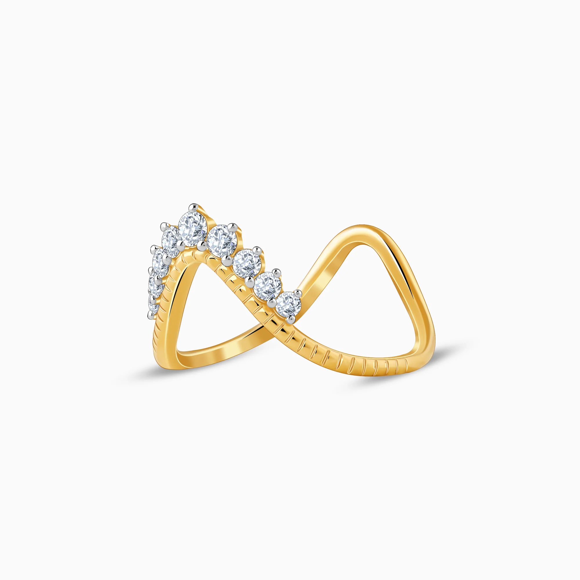 Gold Regalia Lab Grown Diamond Vanki Ring - Image 4