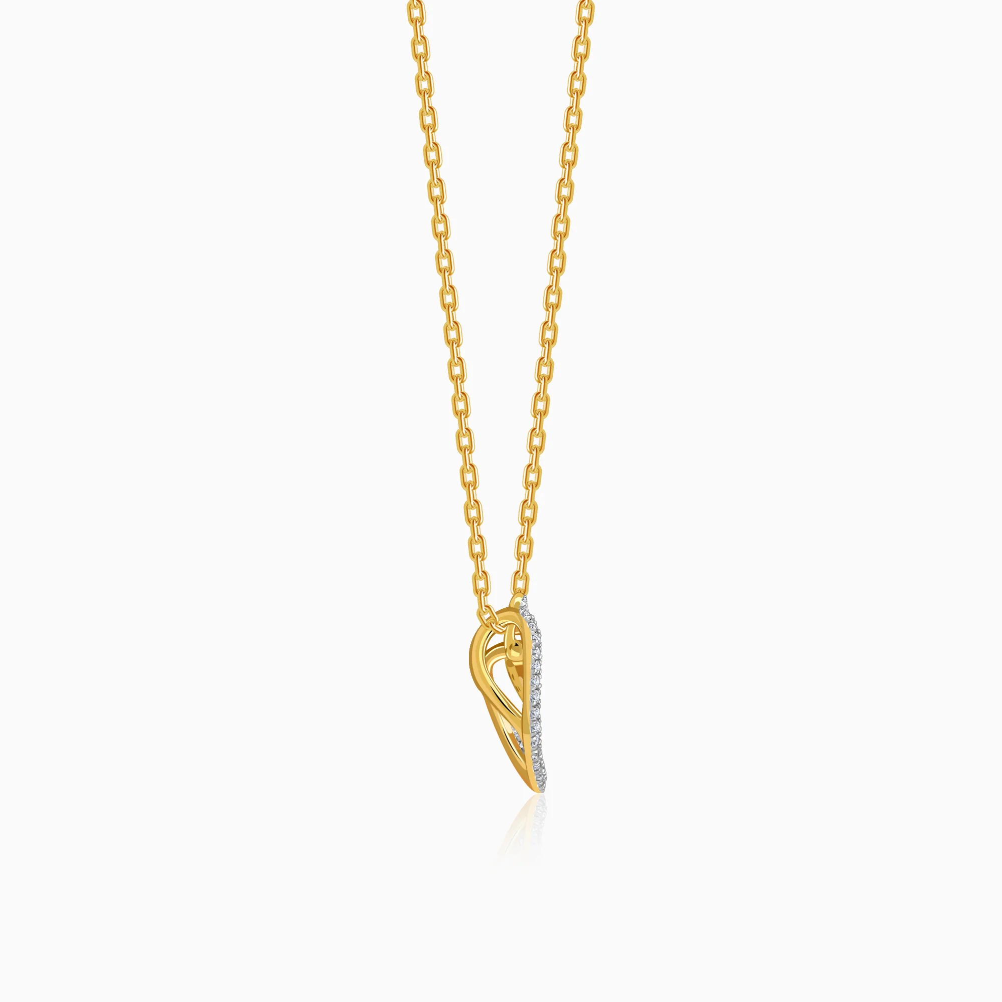 Gold Rosaline Spark Lab Grown Diamond Pendant - Image 5