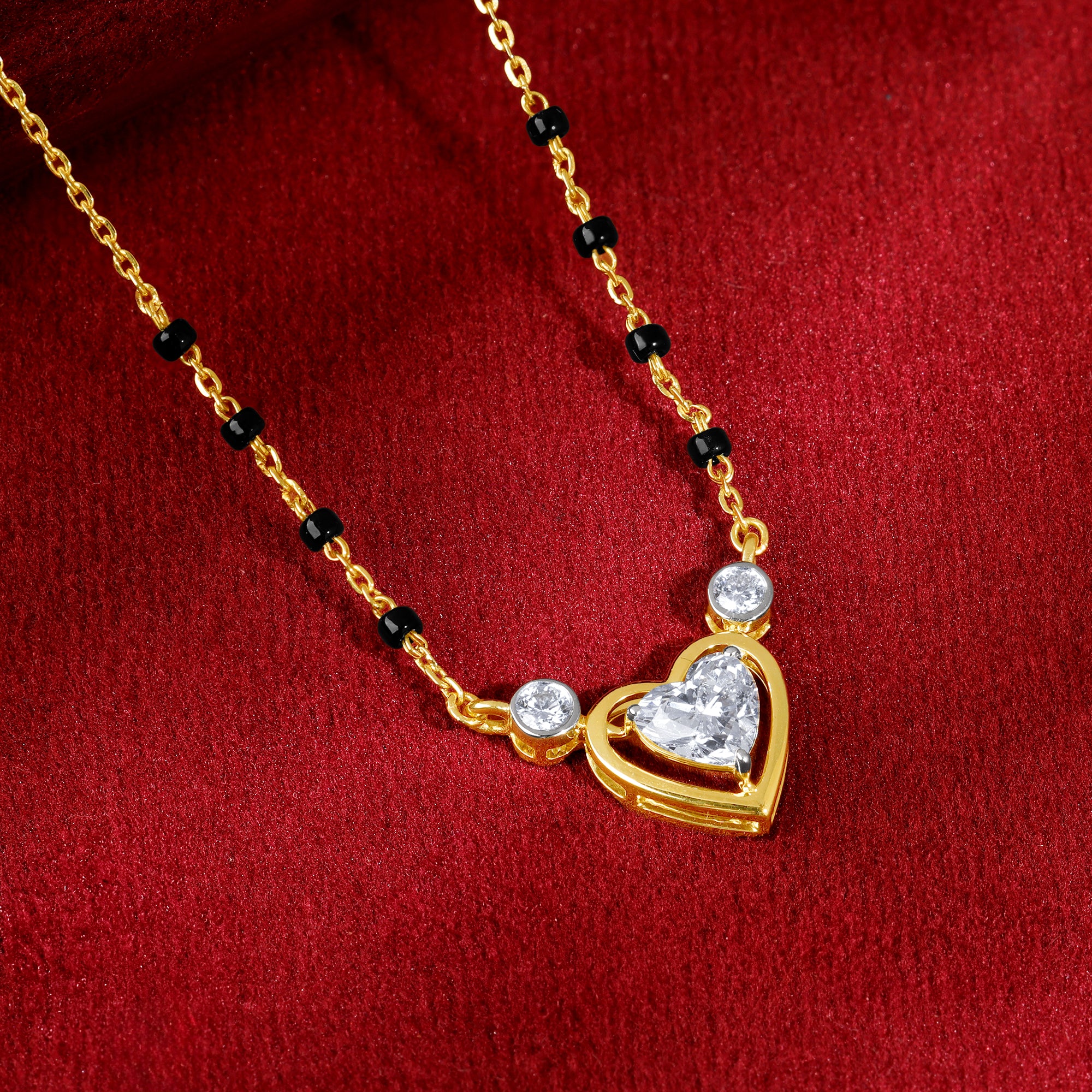 Gold Sacred Nuptials Lab Grown Diamond Mangalsutra - Image 2