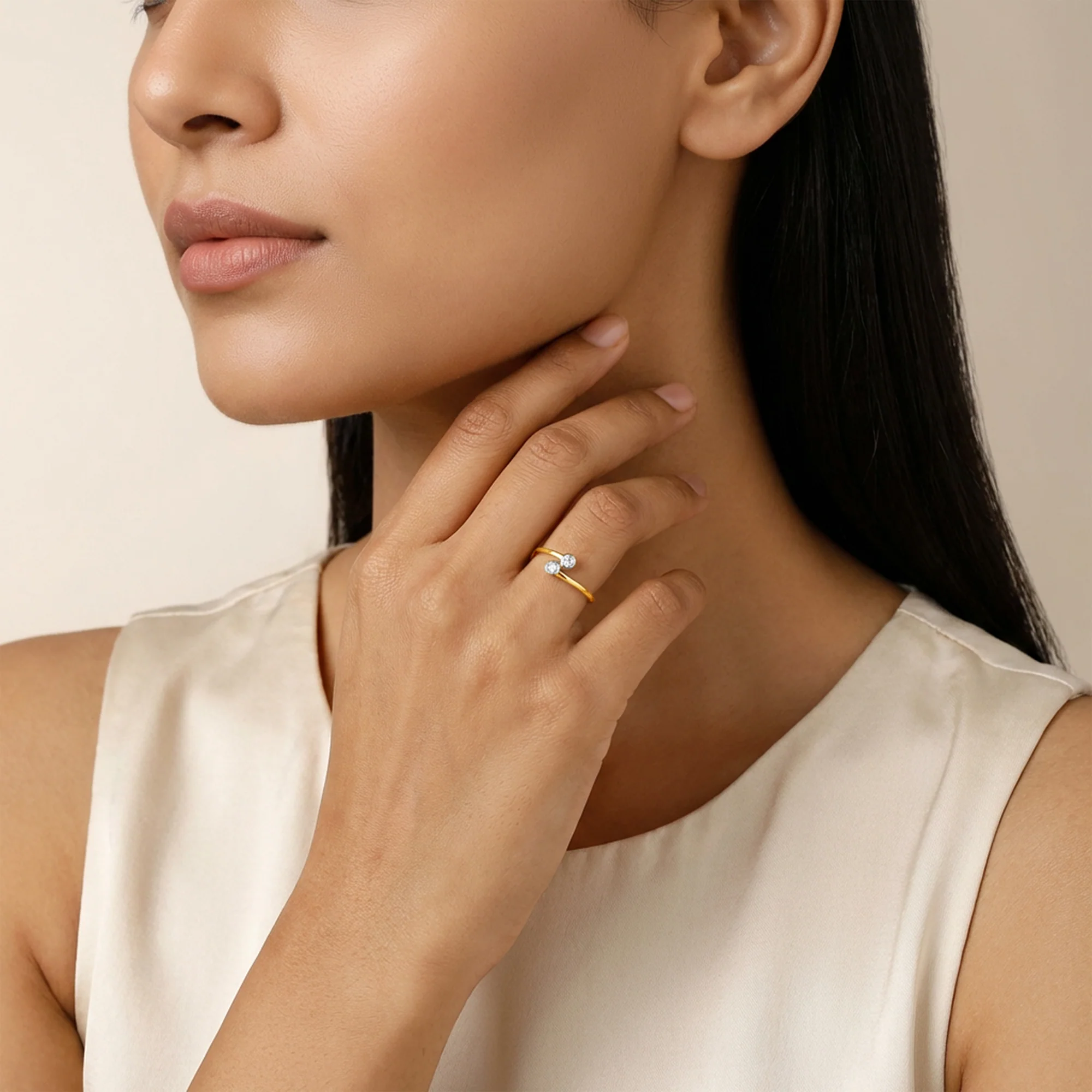 Gold Seraphina Lab Grown Diamond Ring (Size 12) - Image 3