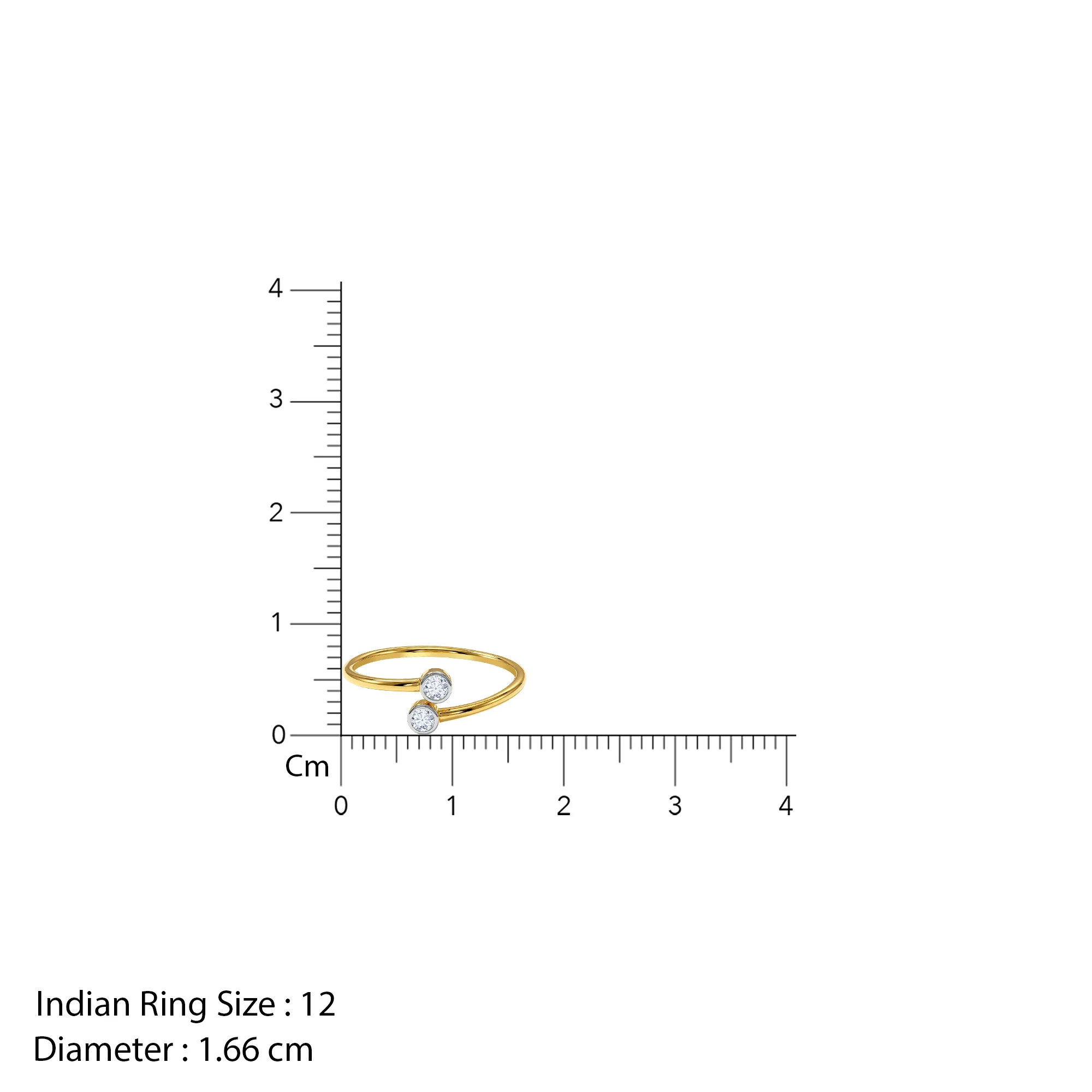 Gold Seraphina Lab Grown Diamond Ring (Size 12) - Image 5