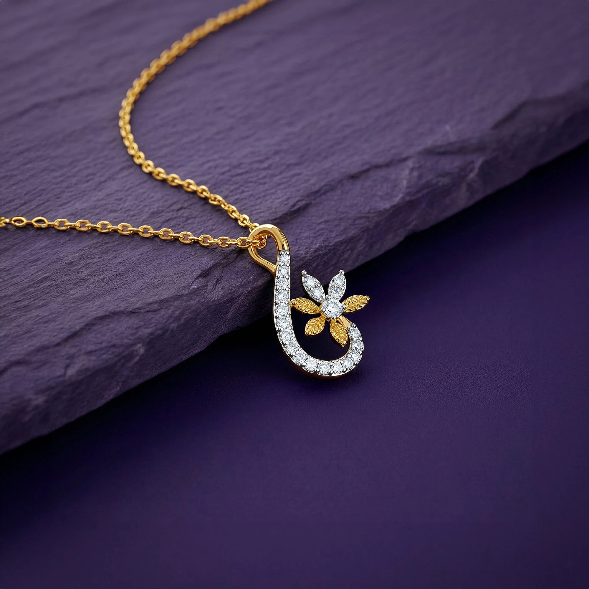 Gold Serein Spark Lab Grown Diamond Pendant - Image 2