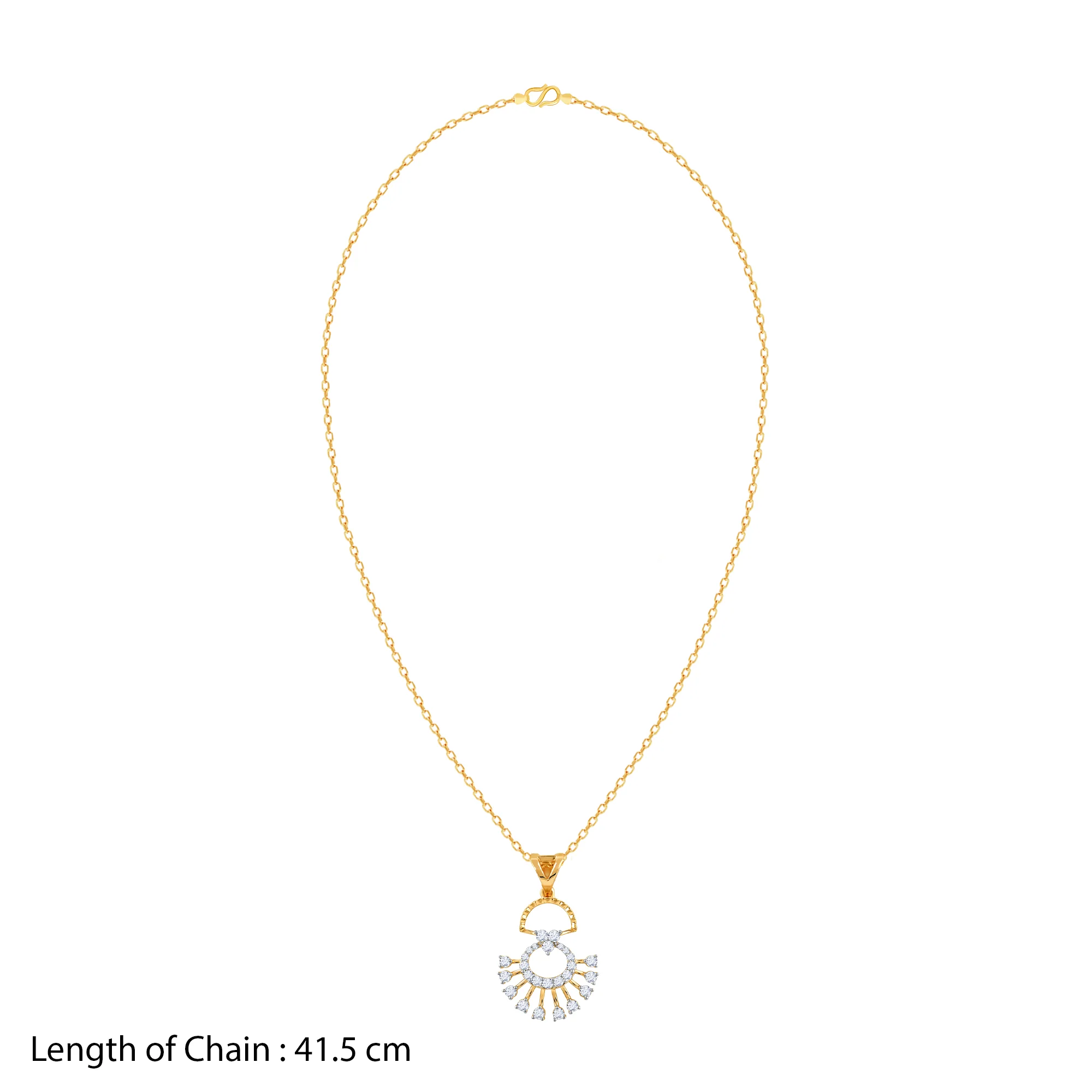 Gold Serene Moments Lab Grown Diamond Pendant - Image 7