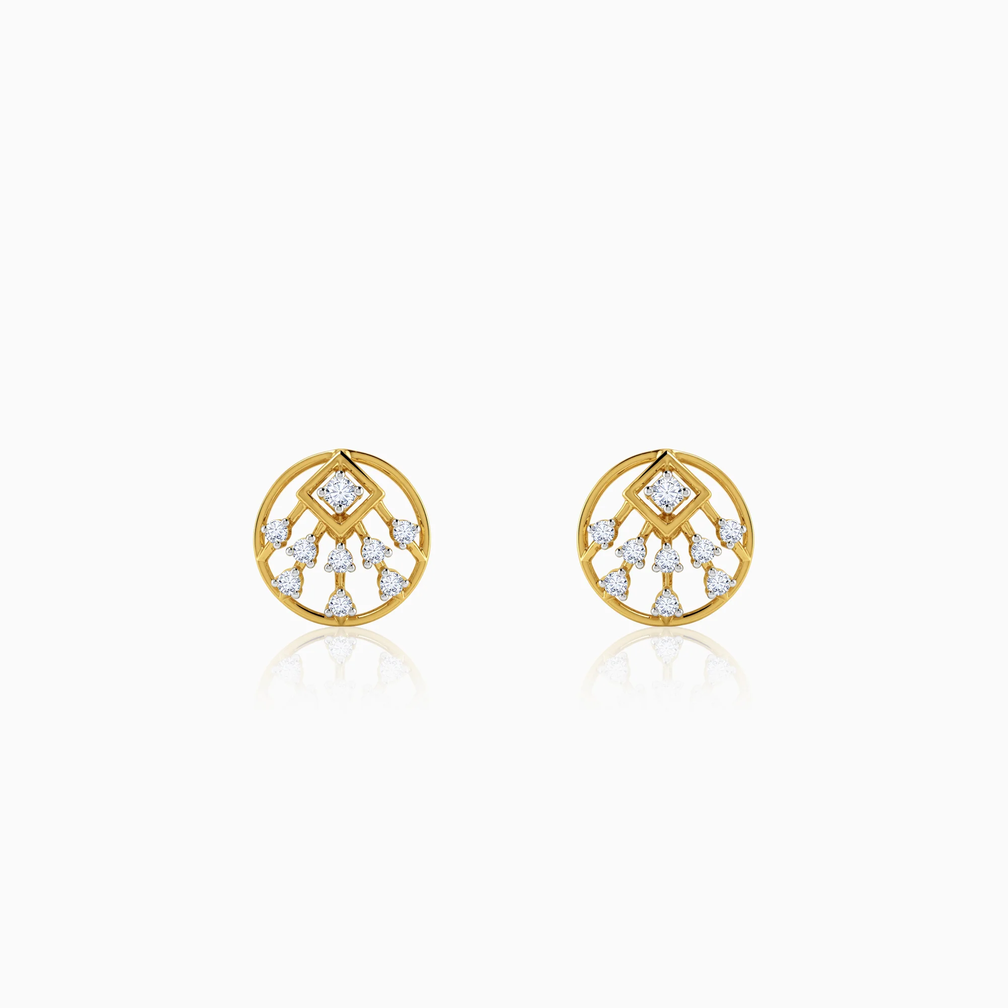 Gold Solene Lab Grown Diamond Earrings