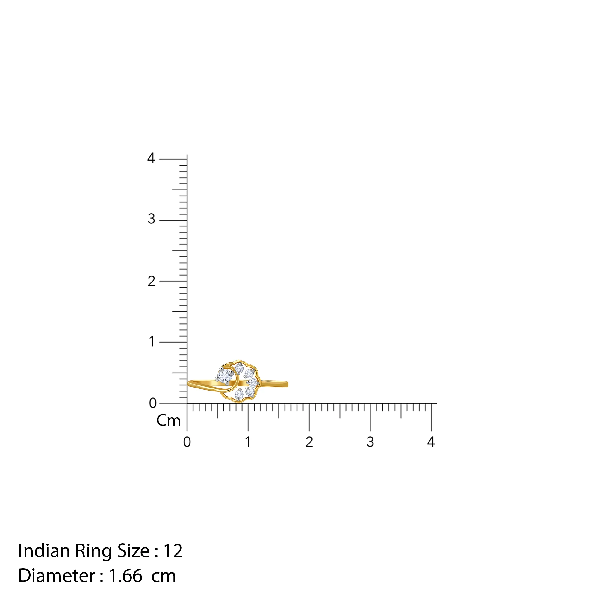 Gold Starry Glow Lab Grown Diamond Ring - Image 6