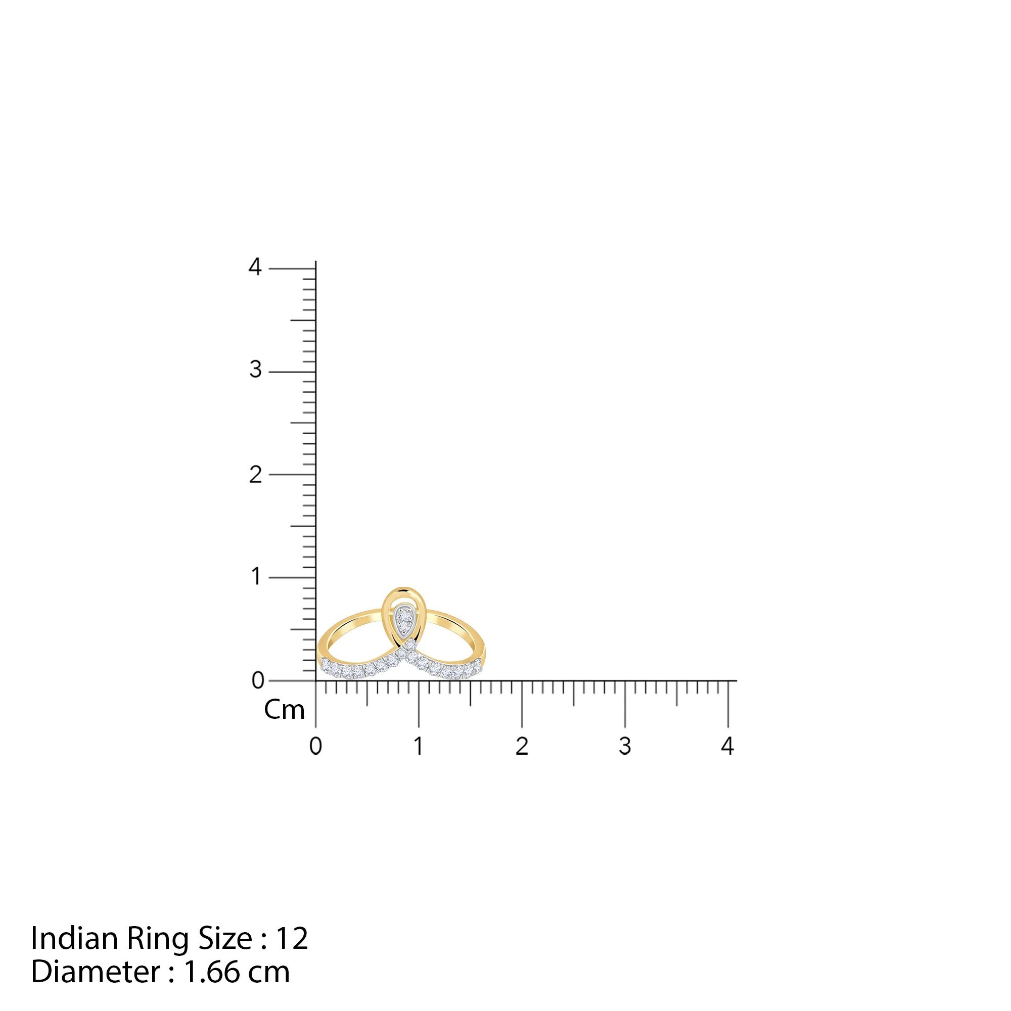 Gold Stylish Glow Lab Grown Diamond Ring - Image 6