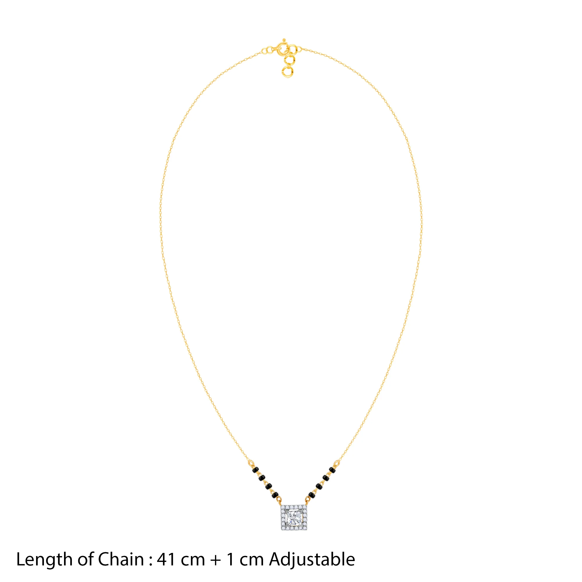 Gold Sumathi Lab Grown Diamond Mangalsutra - Image 5