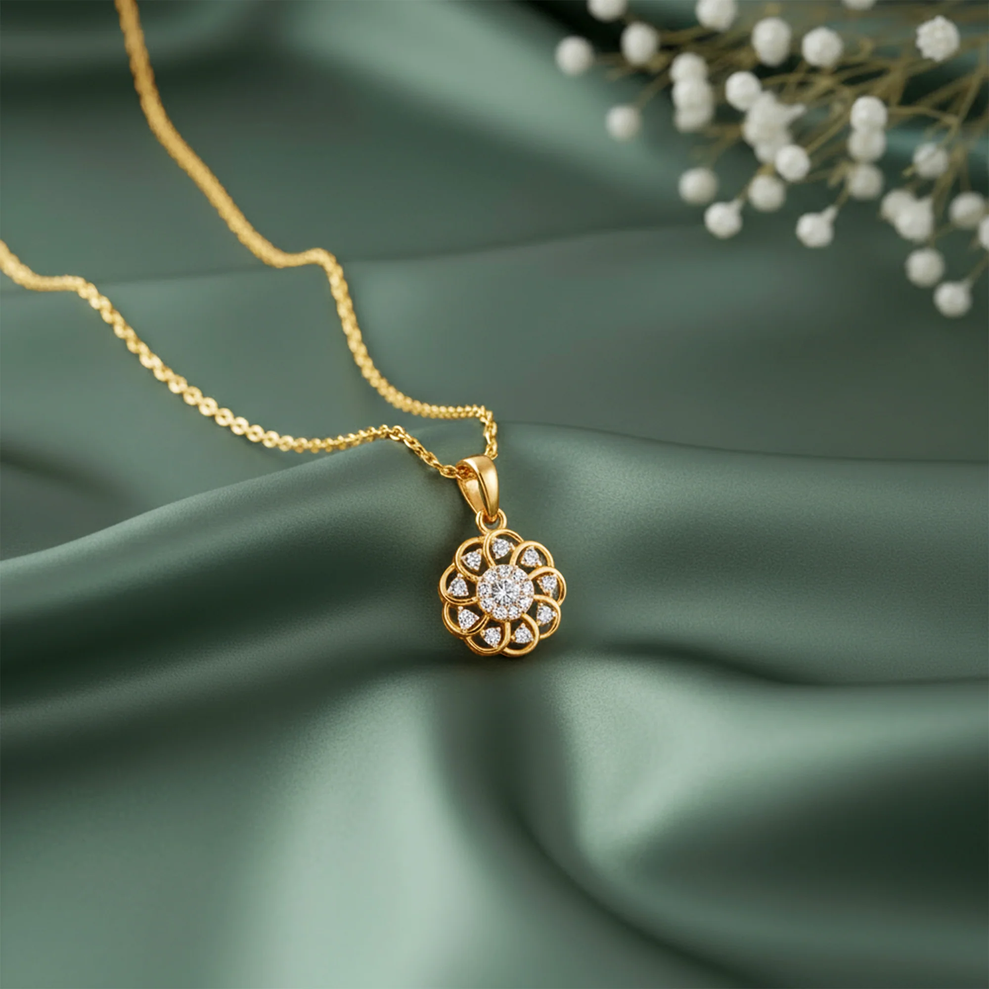 Gold Sunlit Sparkle Lab Grown Diamond - Image 2