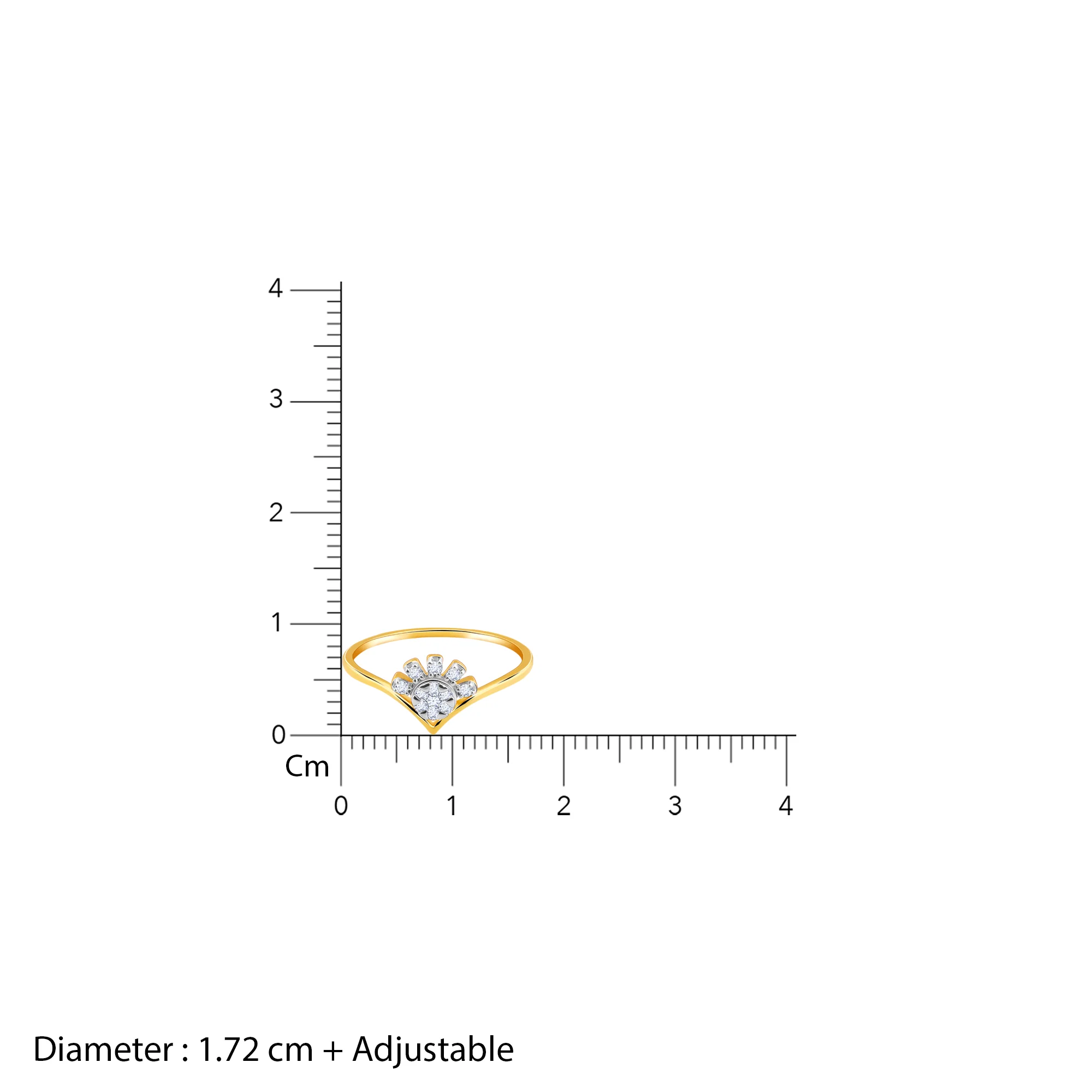 Gold Sunshine Diamond Ring - Image 6