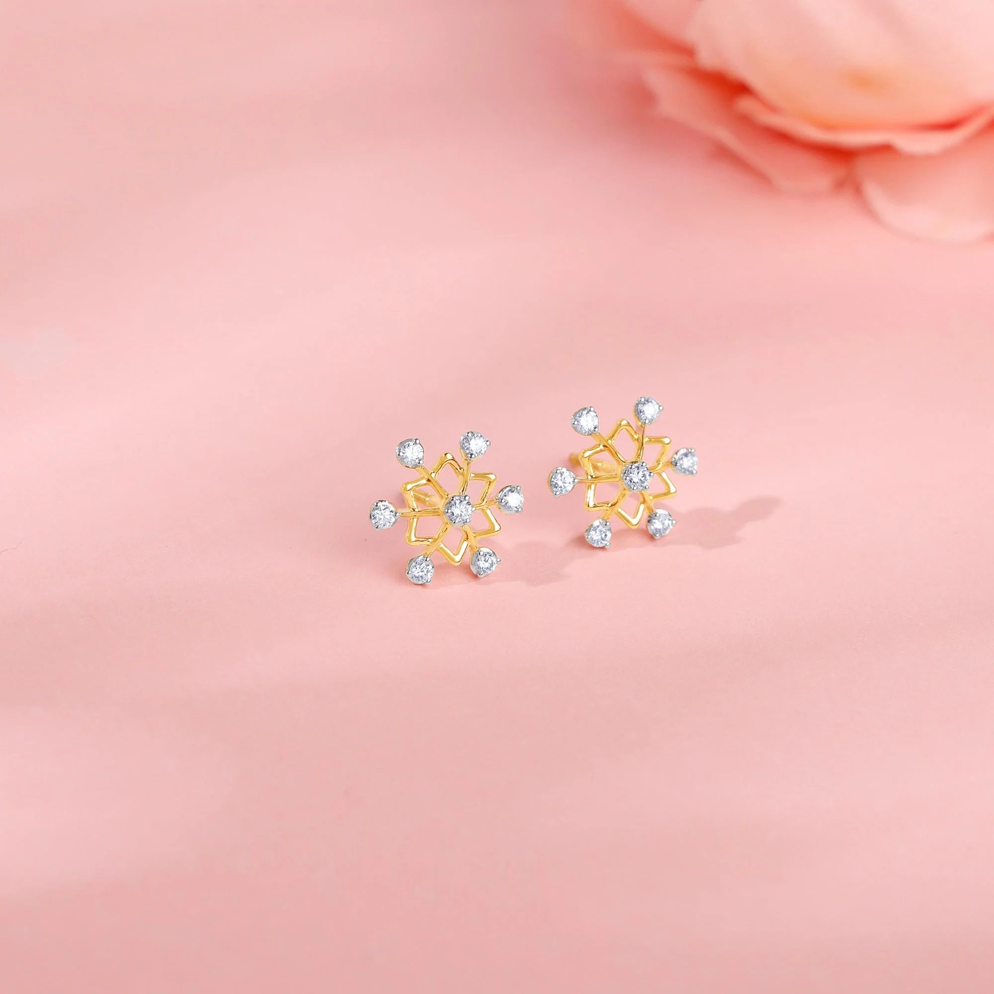 Gold Supernova Lab Grown Diamond Studs - Image 2