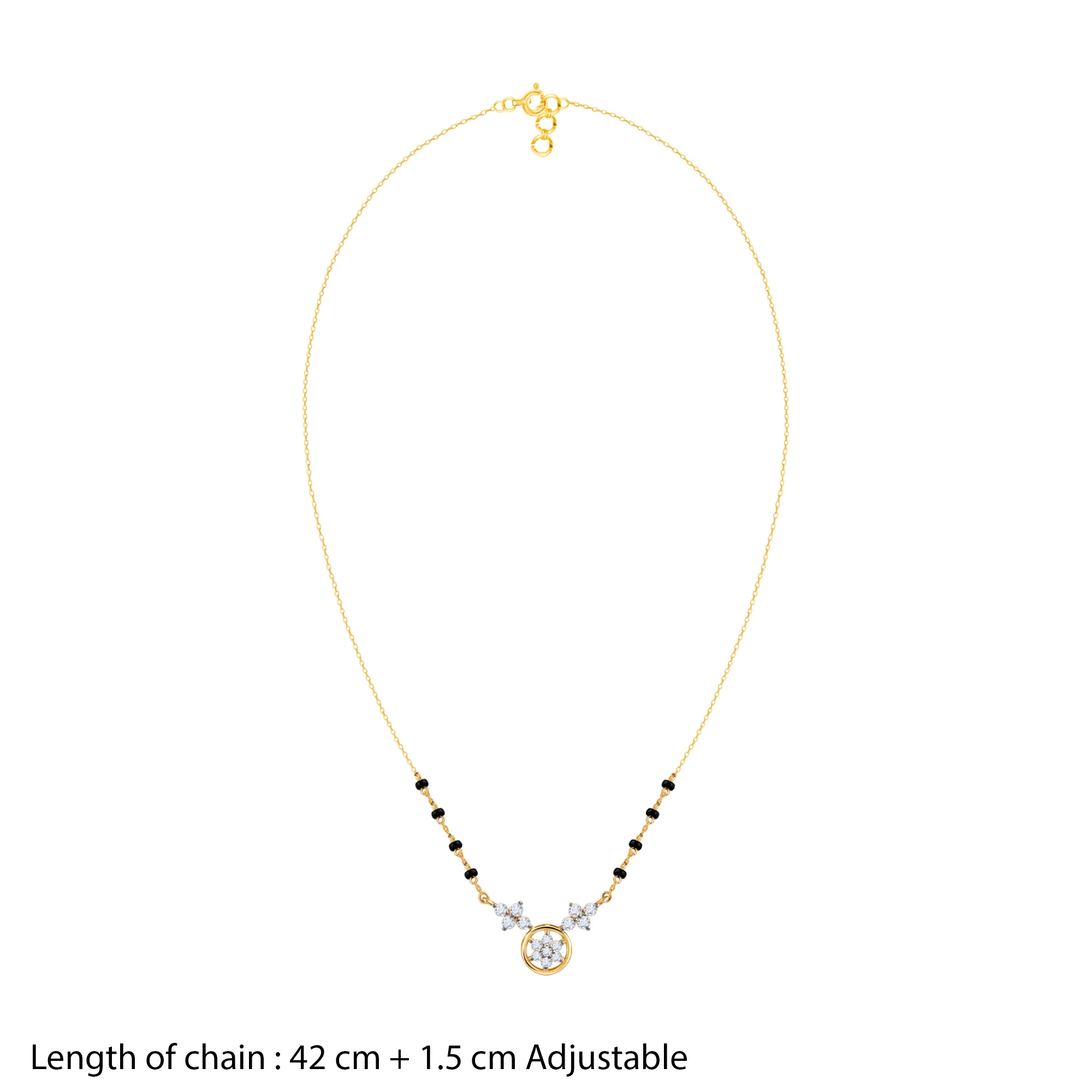 Gold Swapna Lab Grown Diamond Mangalsutra - Image 5