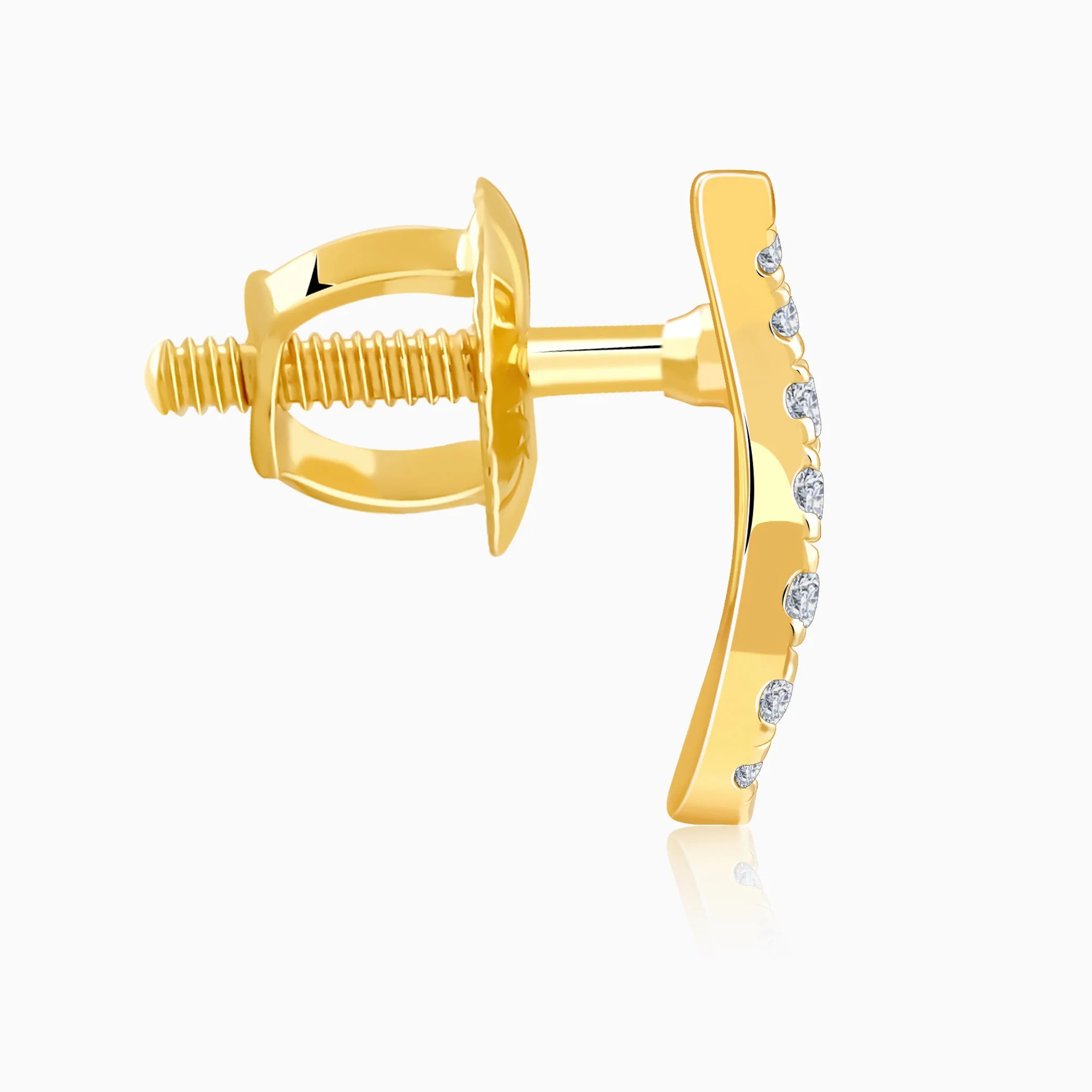 Gold Sway Lab Grown Diamond Studs - Image 5