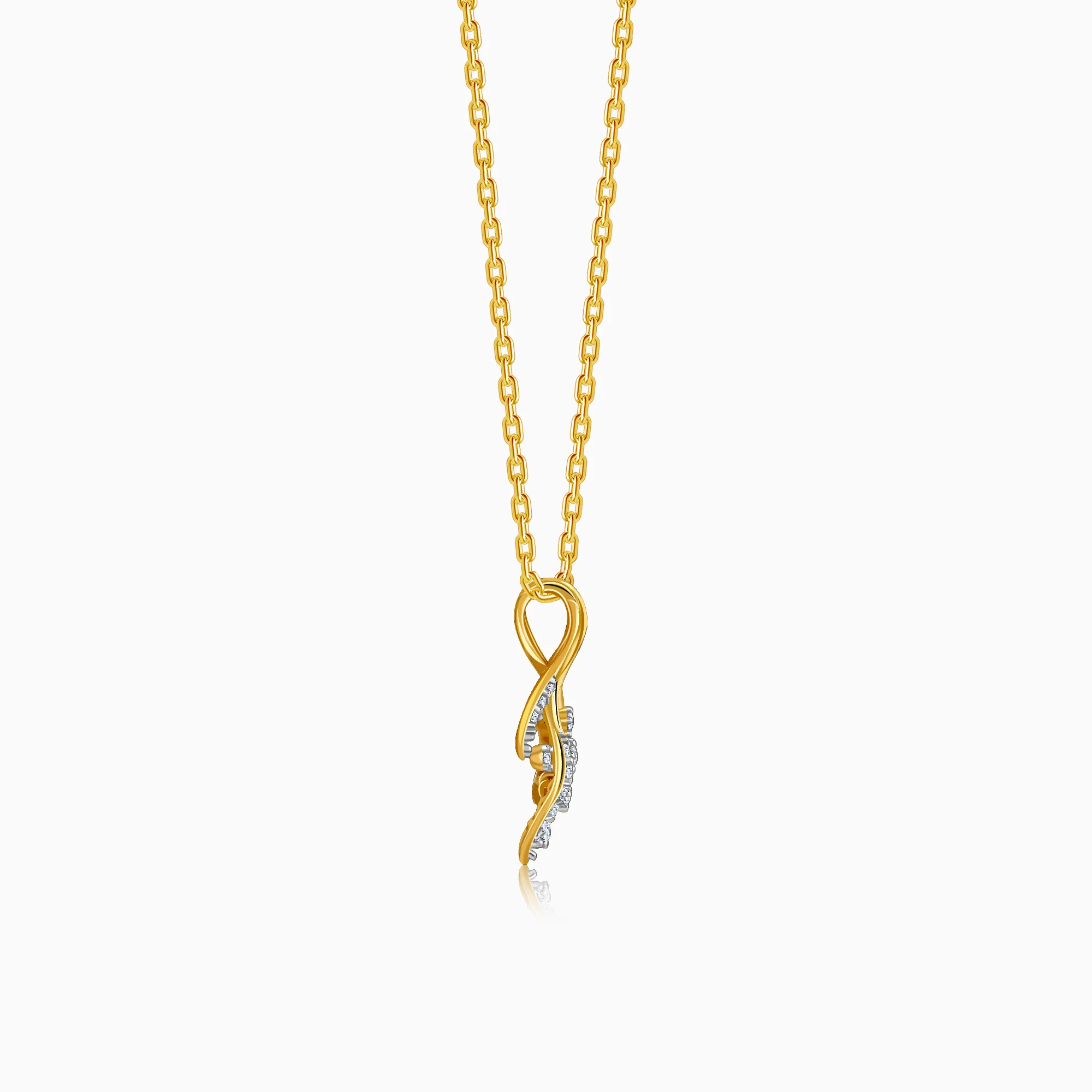 Gold Sylva Lab Grown Diamond Pendant - Image 5