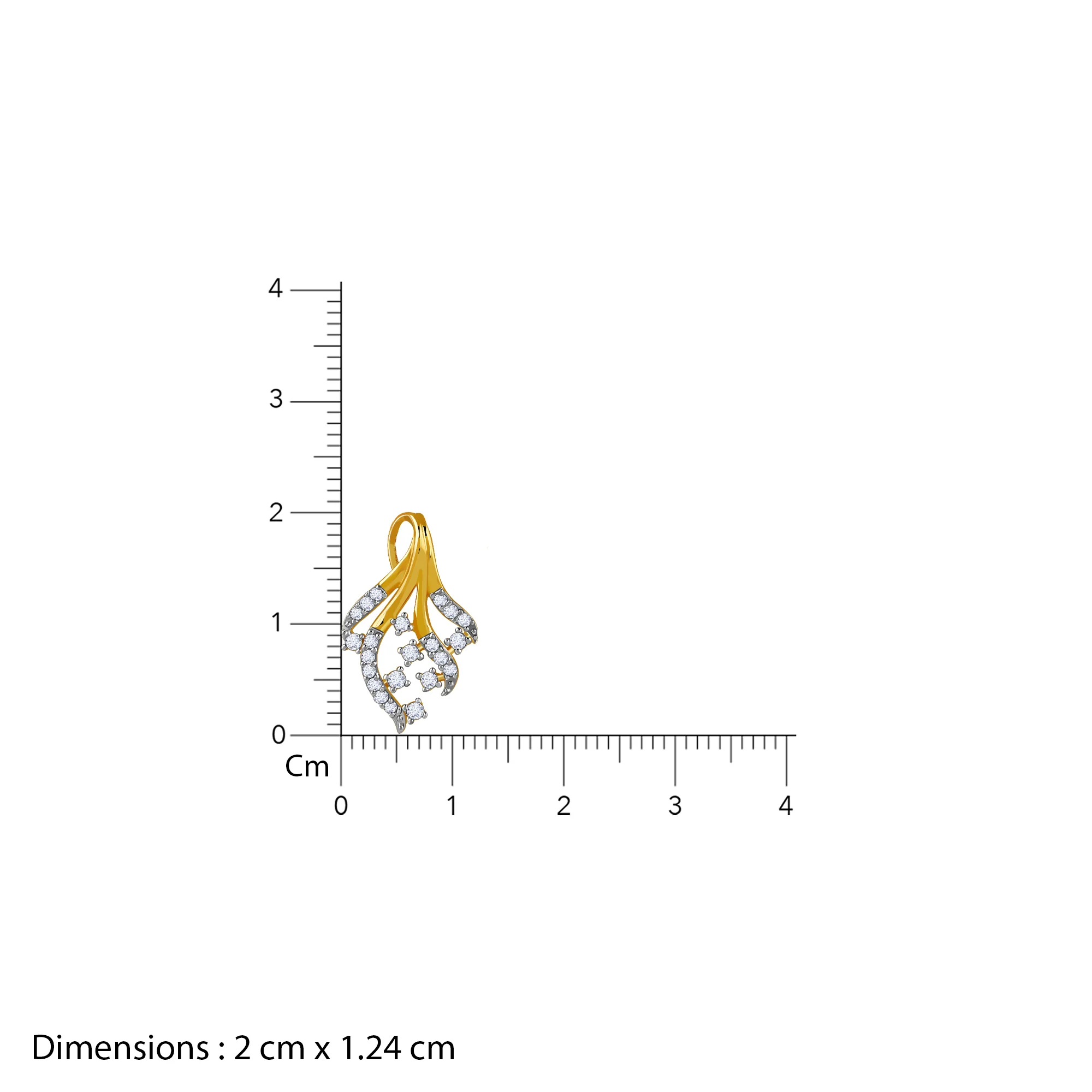 Gold Sylva Lab Grown Diamond Pendant - Image 6