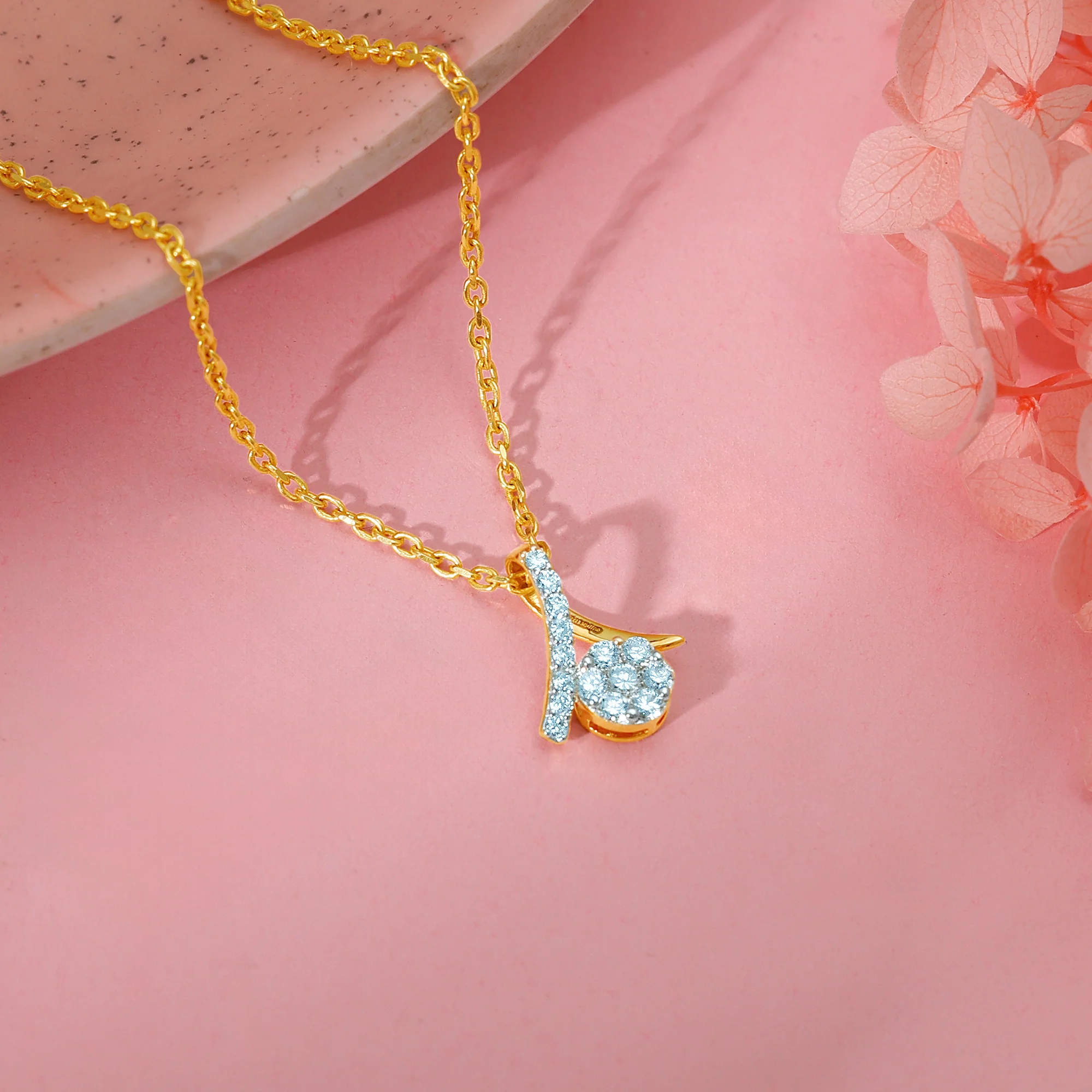 Gold Tantalising Diamond Pendant - Image 2