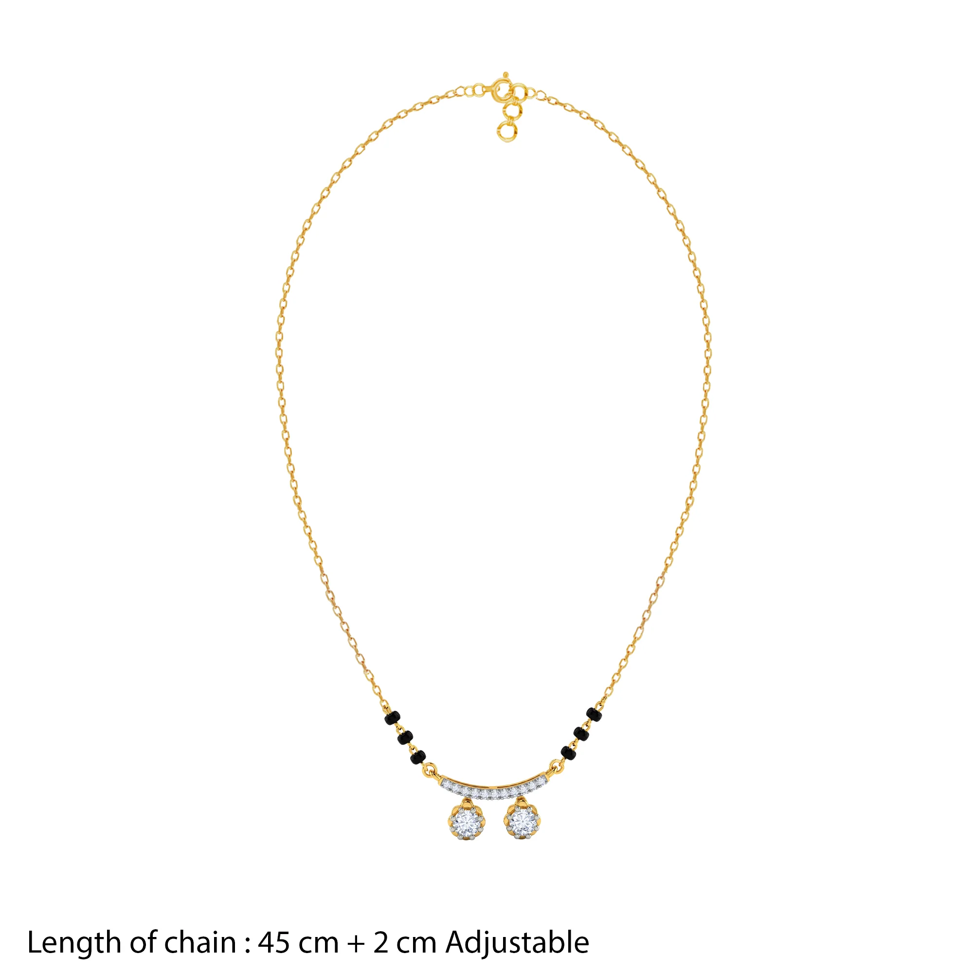 Gold Tavisha Lab Grown Diamond Mangalsutra - Image 5