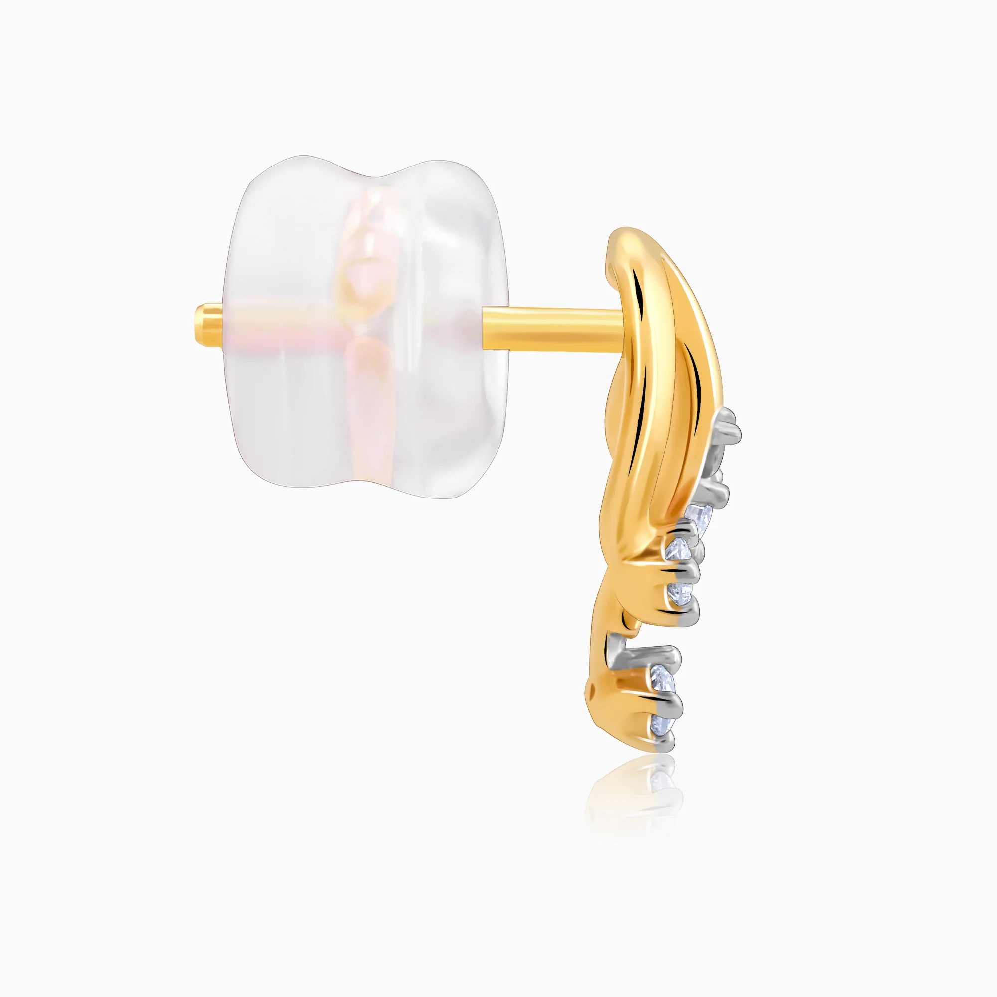 Gold Trail Diamond Earrings - Image 5