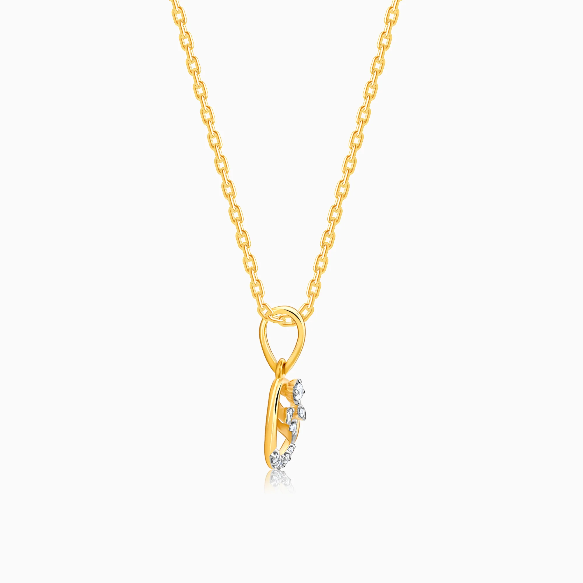 Gold Trance Lab Grown Diamond Pendant - Image 5