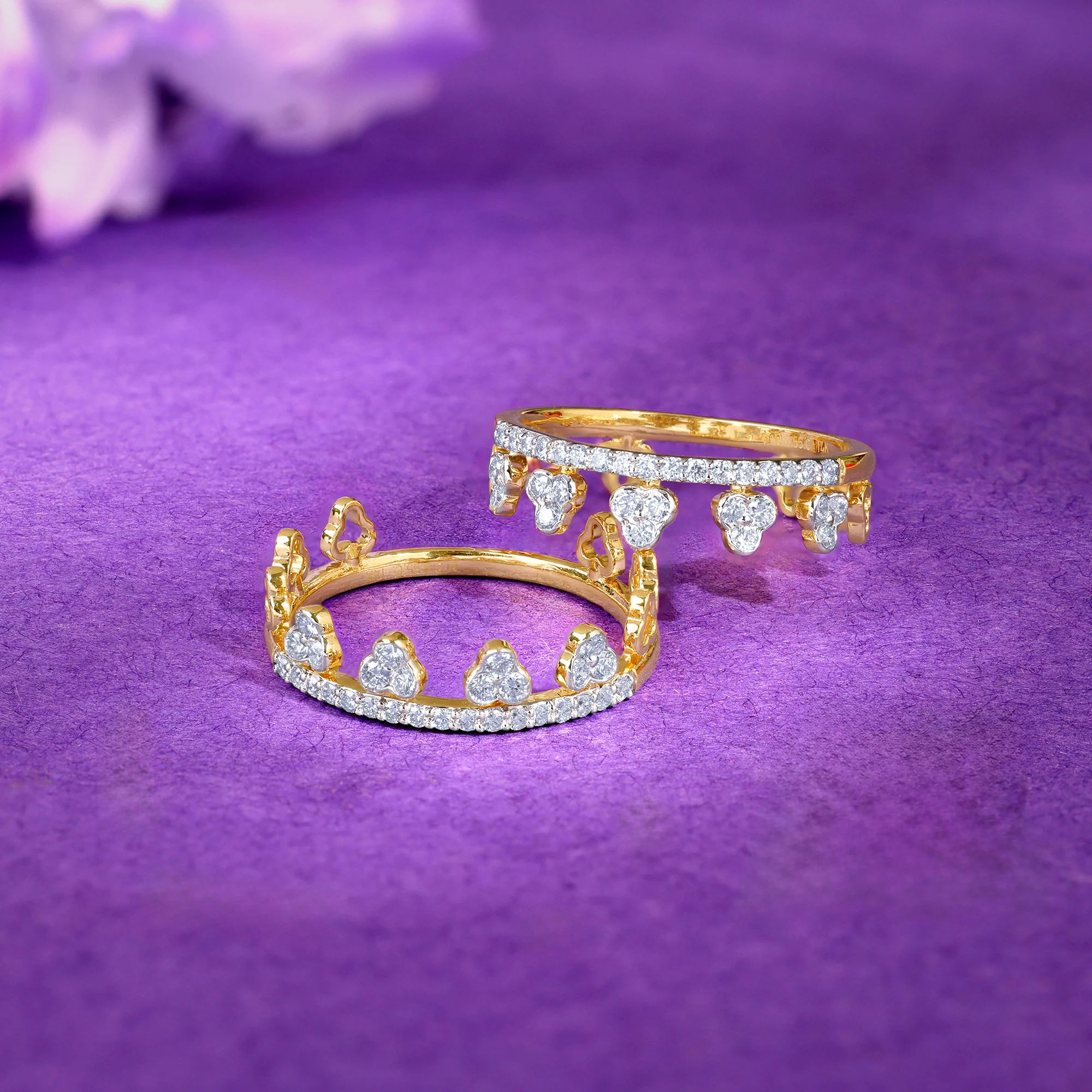 Gold Twin 2-in-1 Lab Grown Diamond Ring - Image 2
