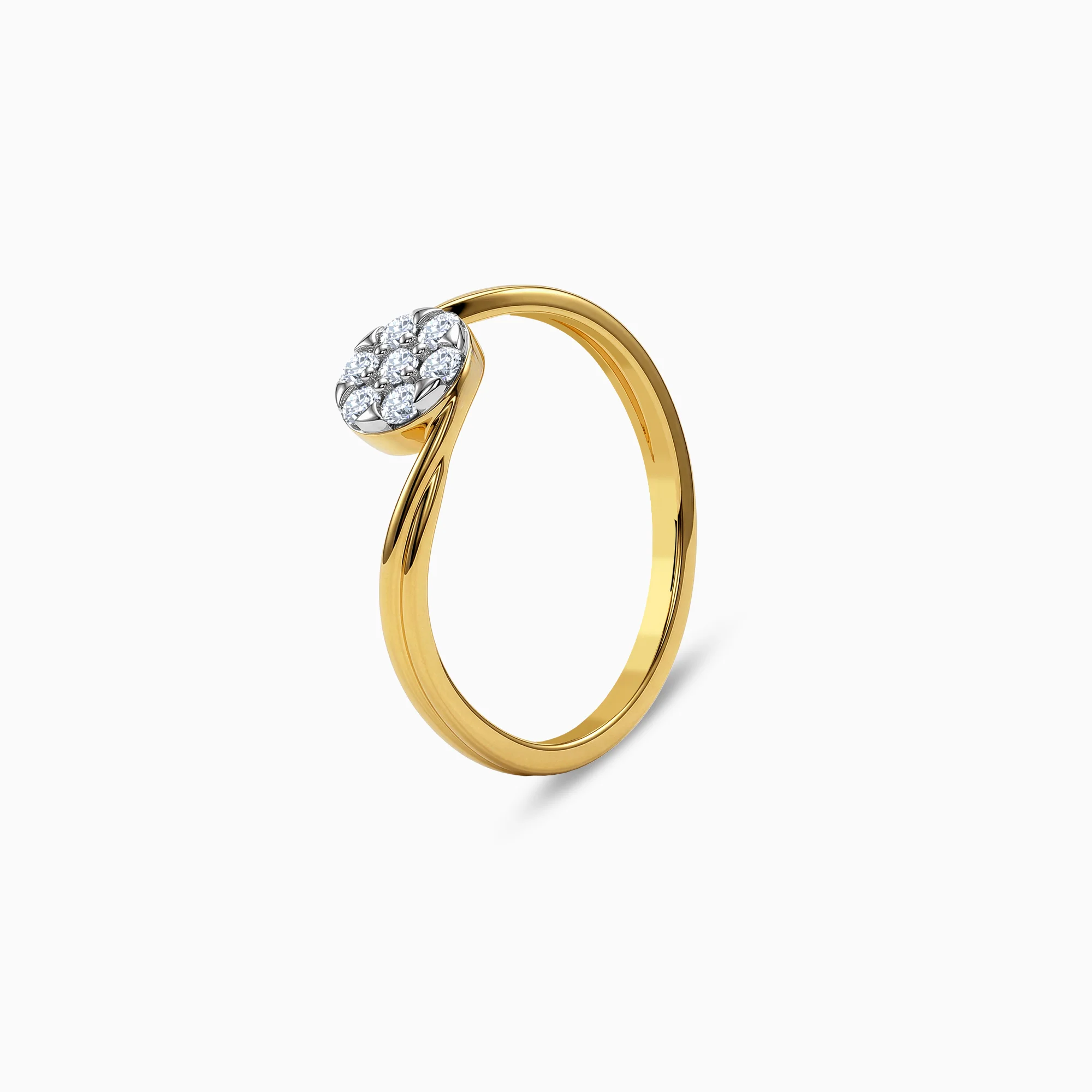 Gold Twine Spark Lab Grown Diamond Ring (Size 12) - Image 4